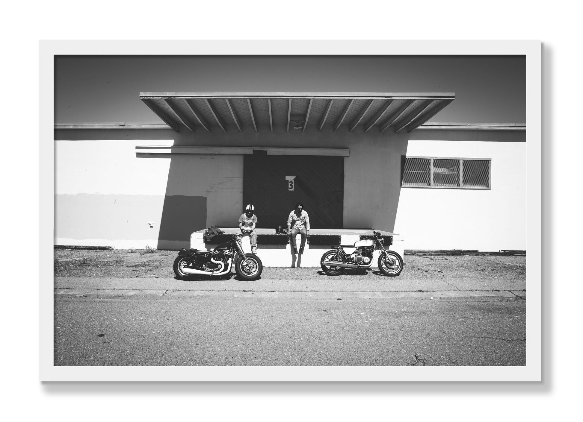 Framed photograph of Treasure Island Riding by Dylan Ozanich, White frame, Full Bleed