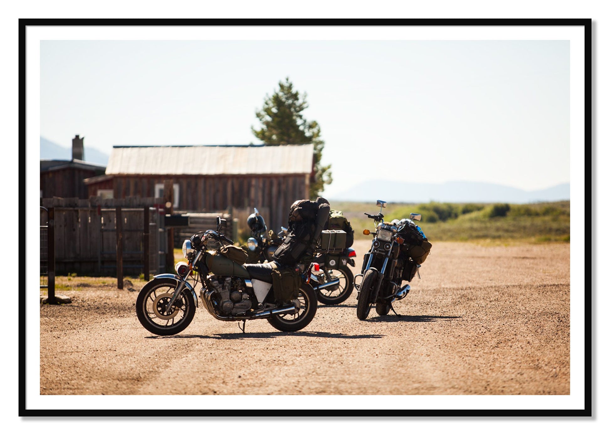 Two Gallons by Dylan Ozanich, 48×72 print with a White Border in a Black frame