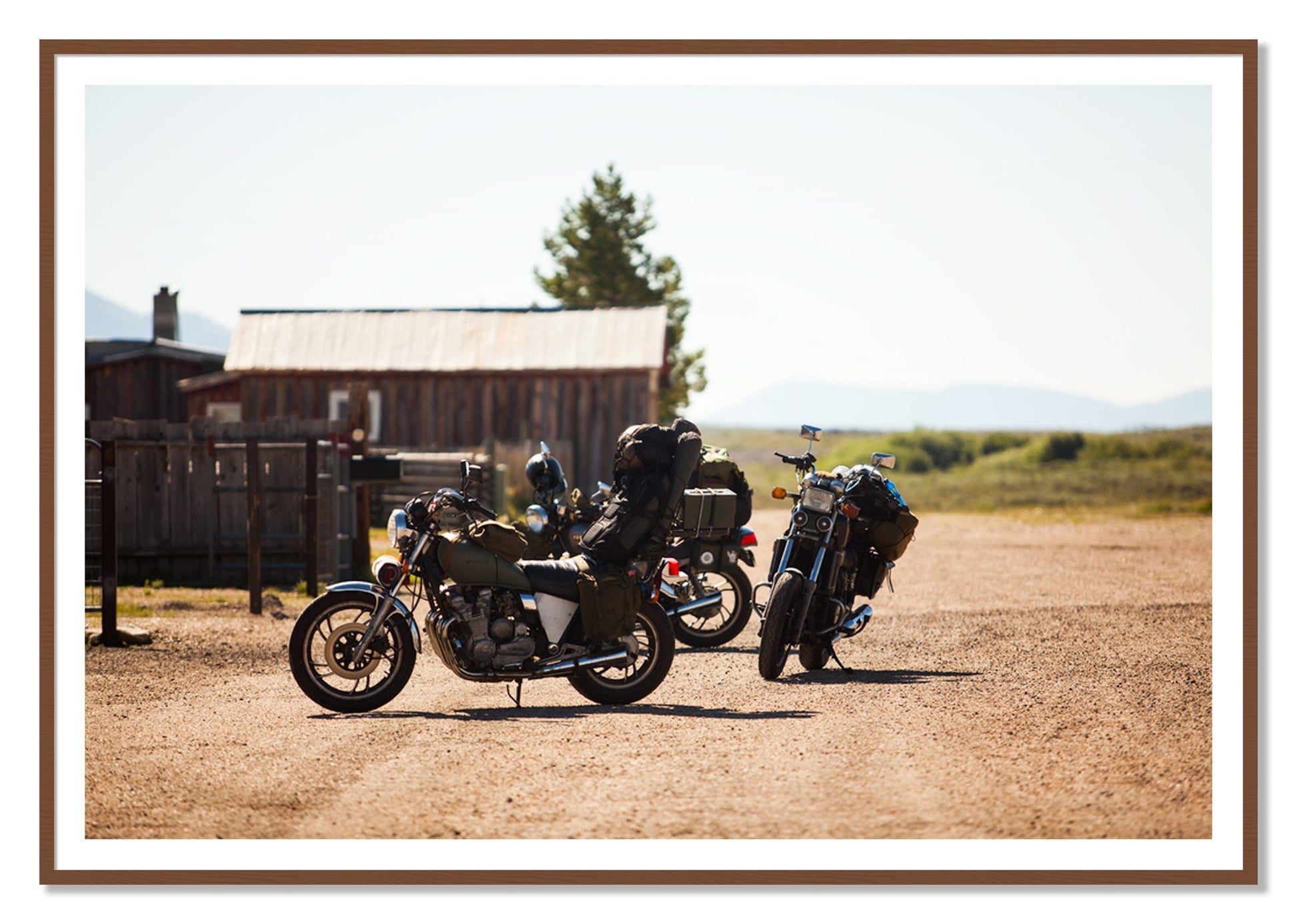 Two Gallons by Dylan Ozanich, 48×72 print with a White Border in a Walnut frame
