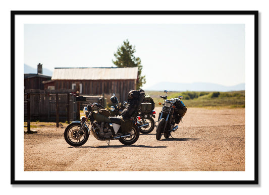 Framed photograph of Two Gallons by Dylan Ozanich, Black frame, Borders