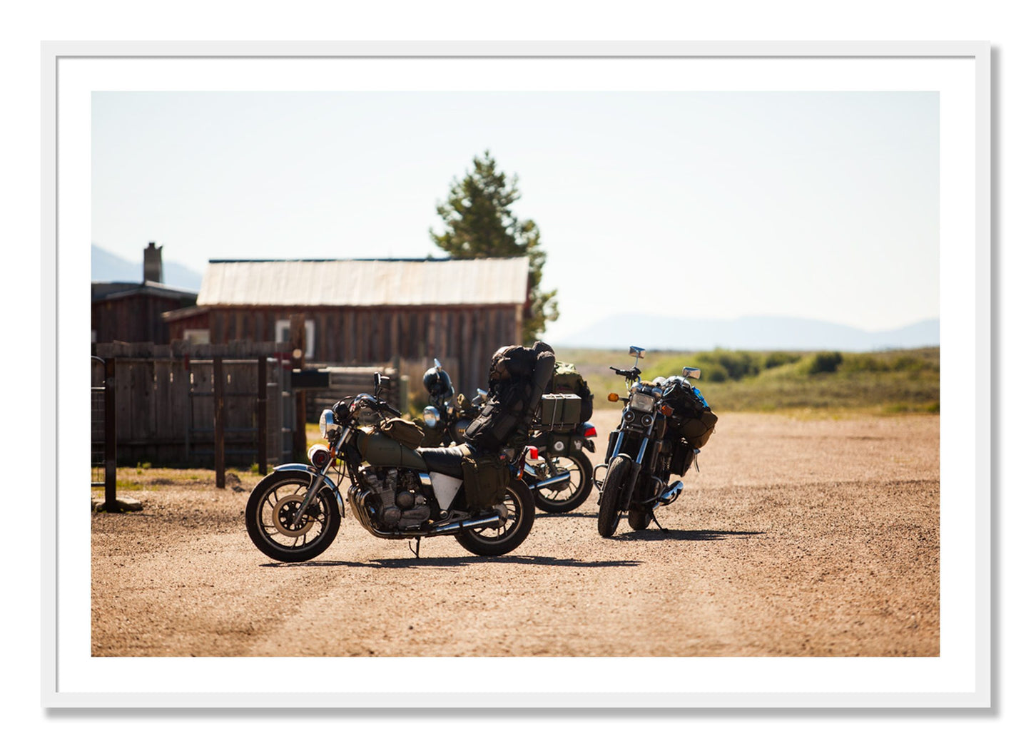 Framed photograph of Two Gallons by Dylan Ozanich, White frame, Borders
