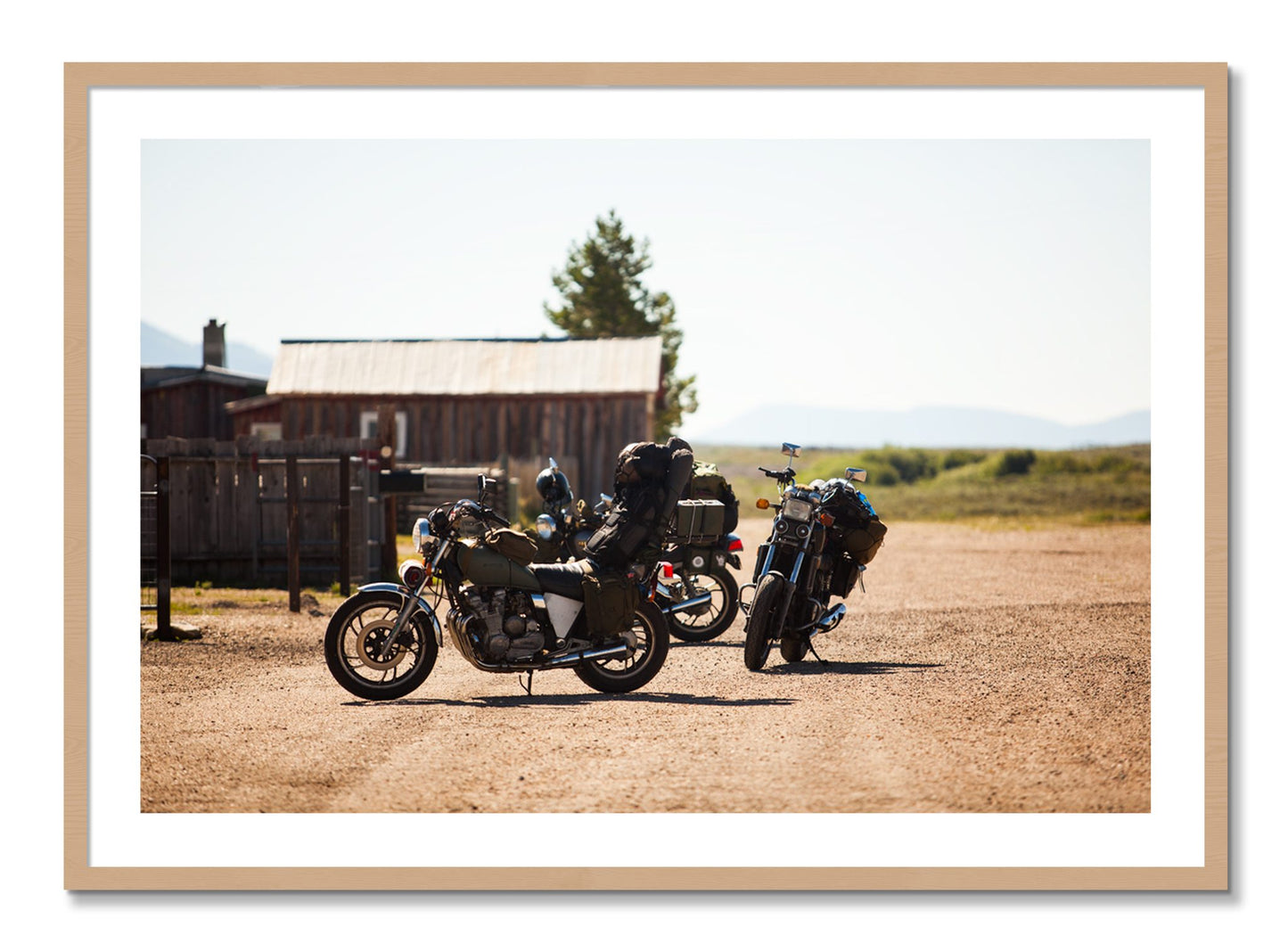 Framed photograph of Two Gallons by Dylan Ozanich, Oak frame, Borders