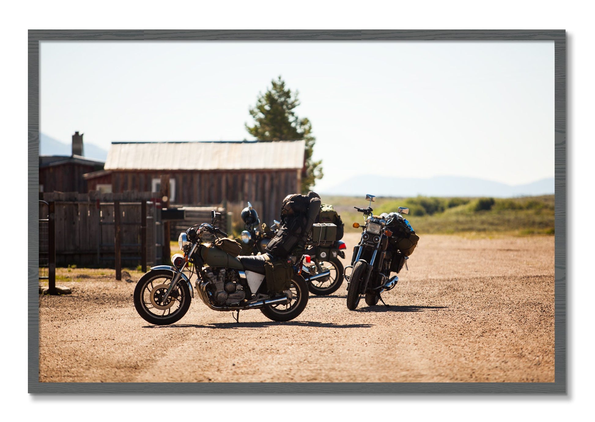 Framed photograph of Two Gallons by Dylan Ozanich, Grey frame, Full Bleed