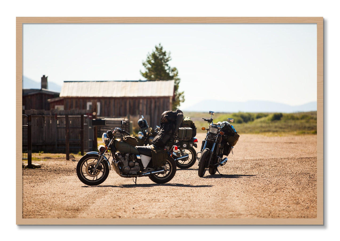 Framed photograph of Two Gallons by Dylan Ozanich, Oak frame, Full Bleed
