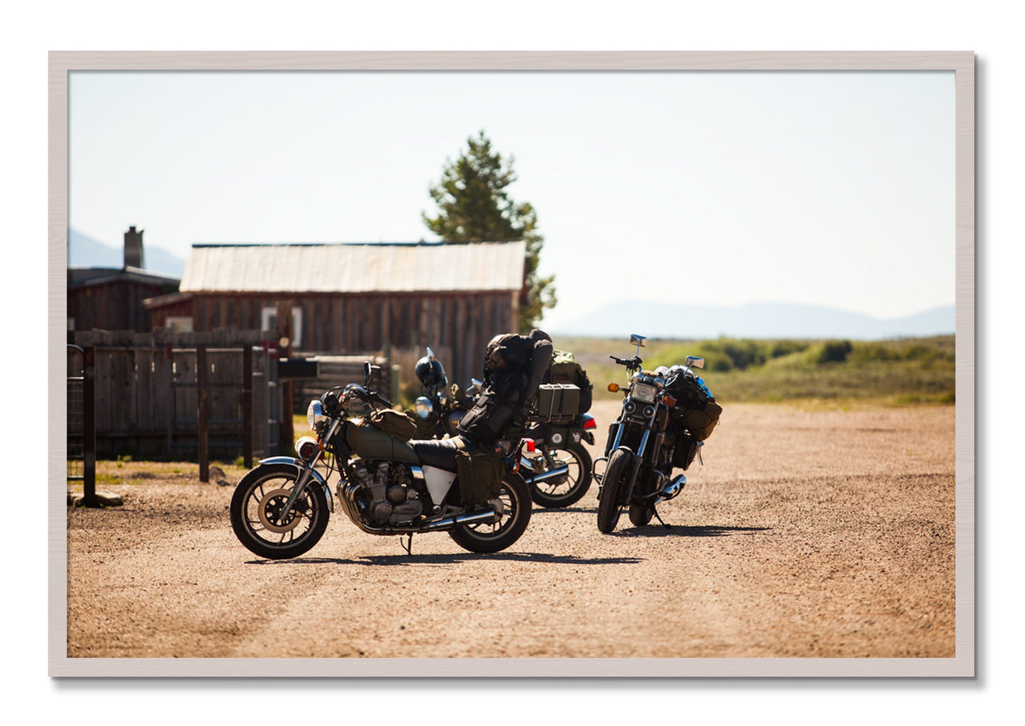 Framed photograph of Two Gallons by Dylan Ozanich, White Maple frame, Full Bleed