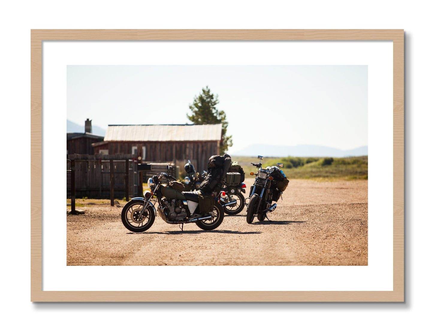 Framed photograph of Two Gallons by Dylan Ozanich, Oak frame, Borders