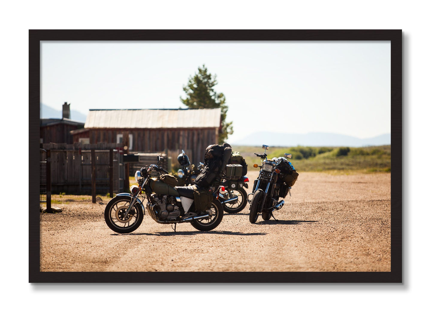 Framed photograph of Two Gallons by Dylan Ozanich, Black Walnut frame, Full Bleed
