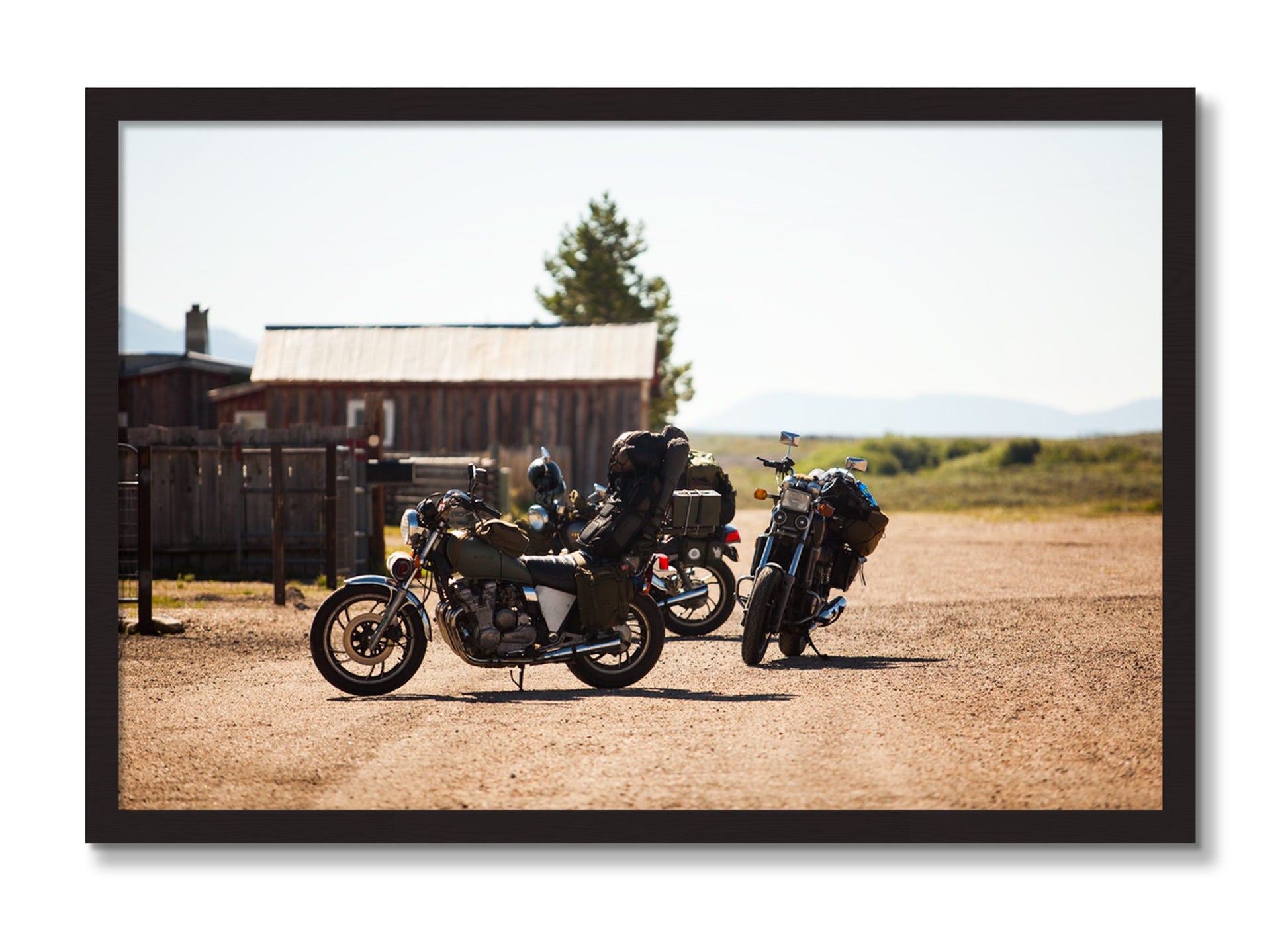 Framed photograph of Two Gallons by Dylan Ozanich, Black Walnut frame, Full Bleed
