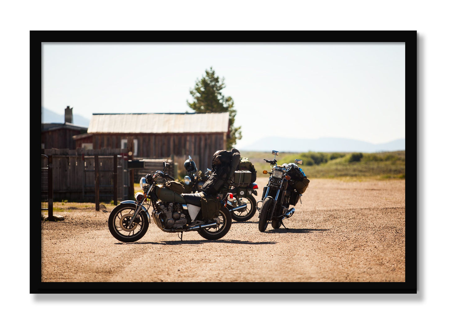 Framed photograph of Two Gallons by Dylan Ozanich, Black frame, Full Bleed