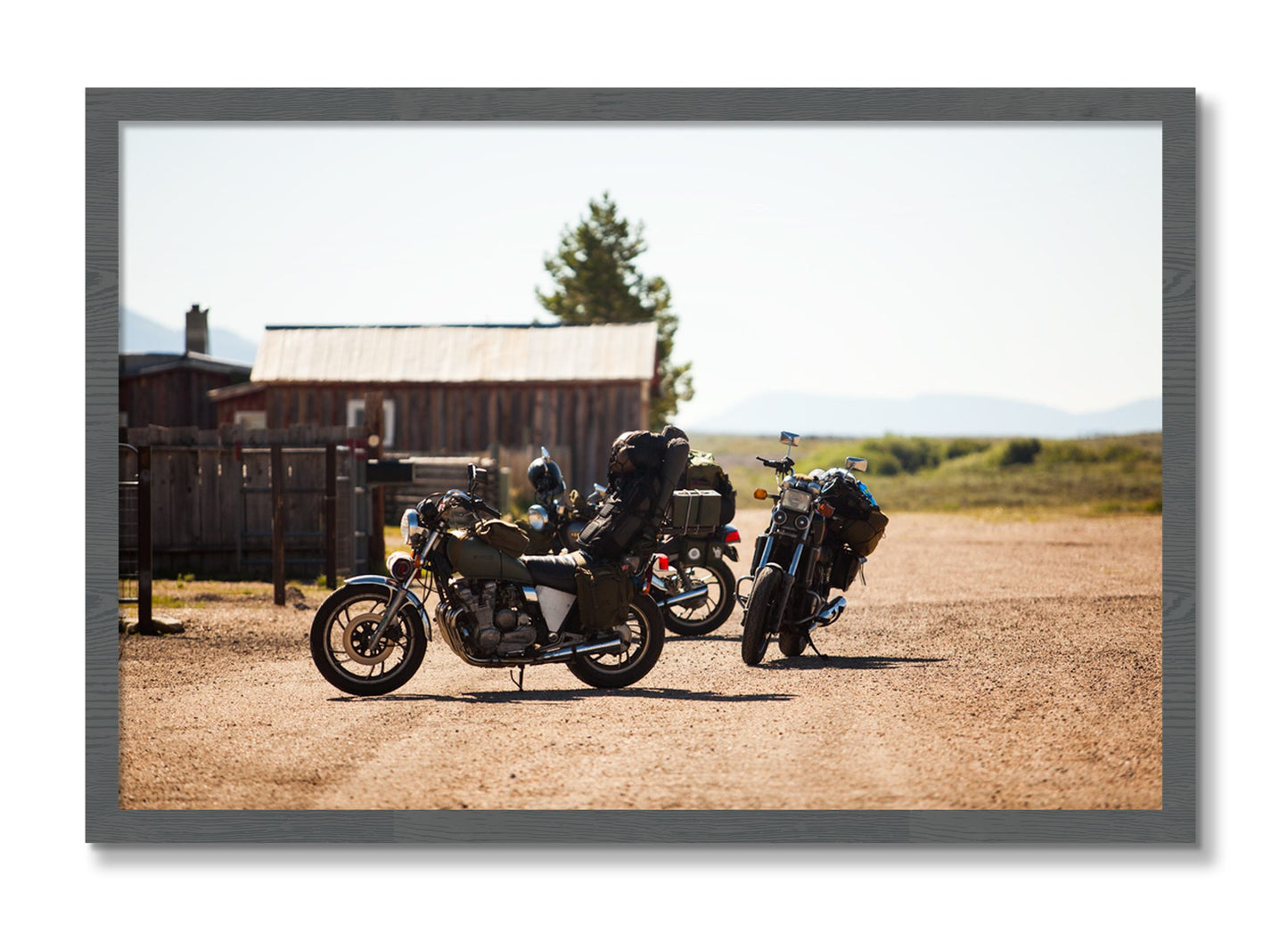 Framed photograph of Two Gallons by Dylan Ozanich, Grey frame, Full Bleed