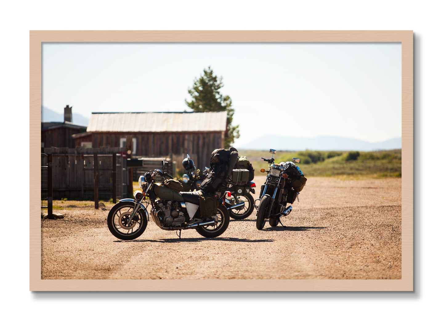 Framed photograph of Two Gallons by Dylan Ozanich, Maple frame, Full Bleed