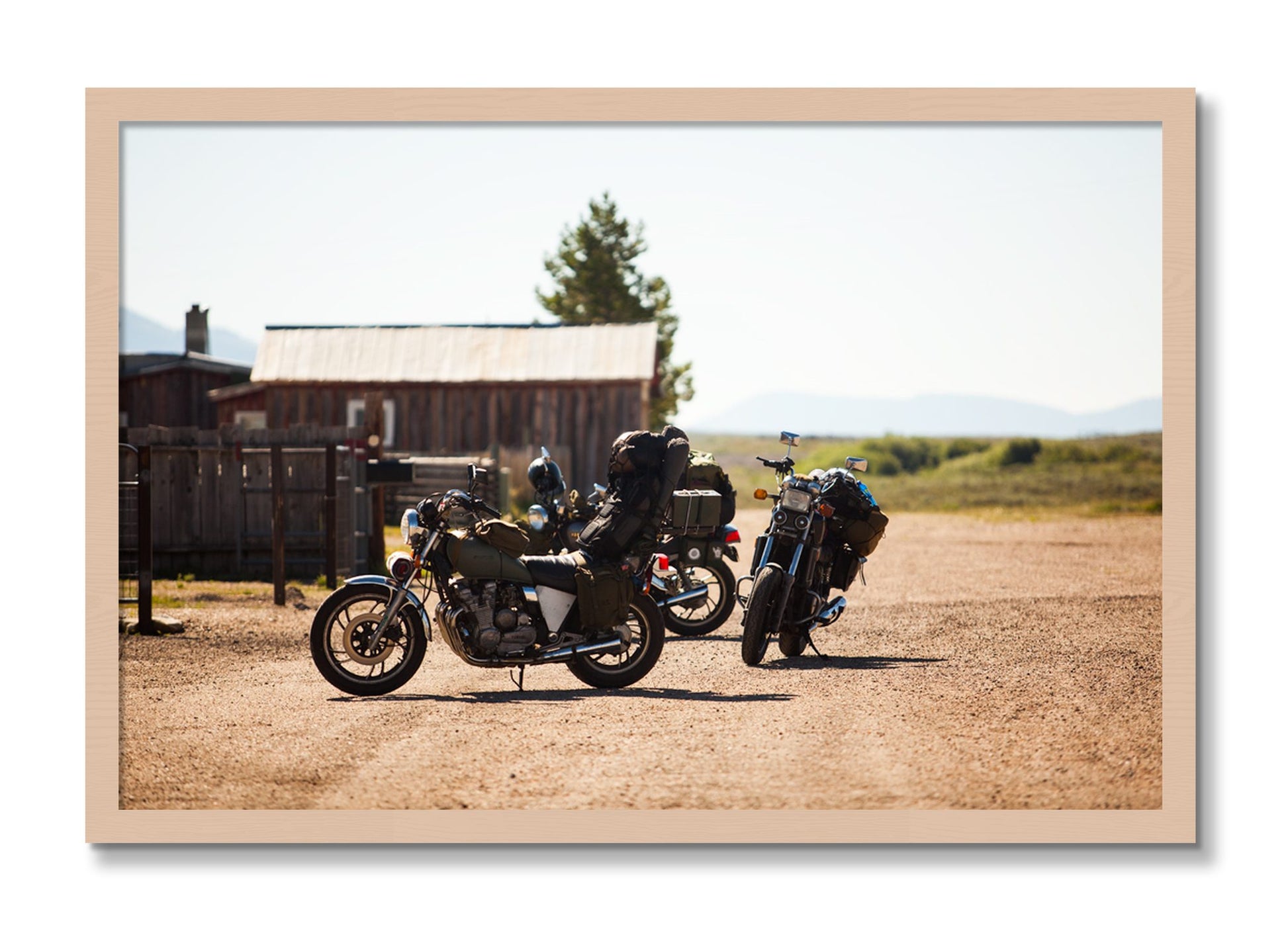 Framed photograph of Two Gallons by Dylan Ozanich, Maple frame, Full Bleed