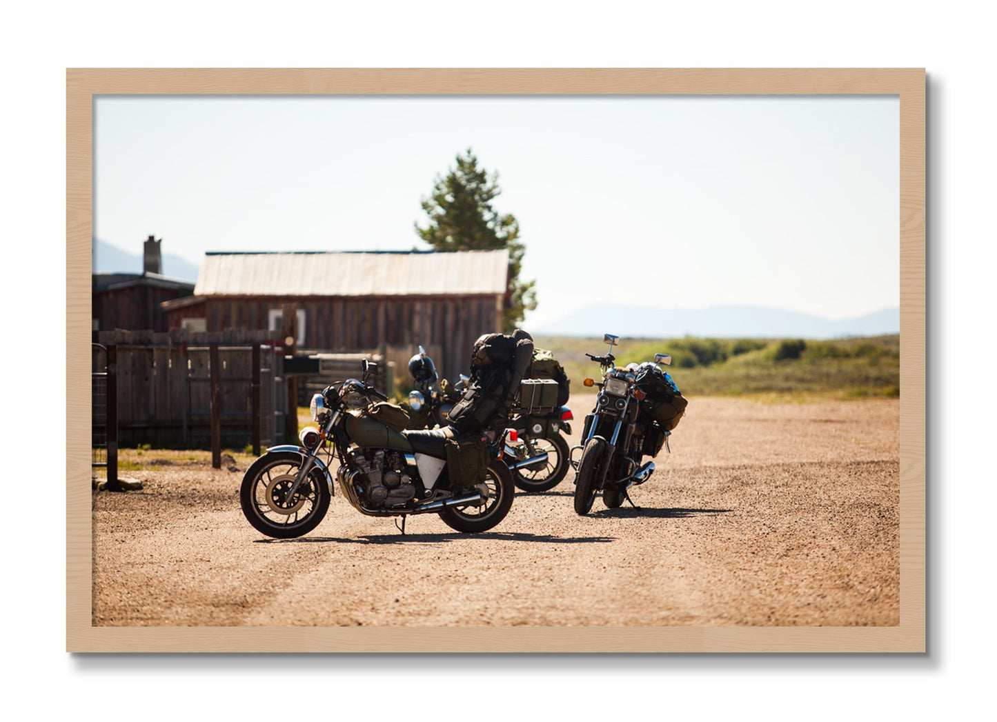 Framed photograph of Two Gallons by Dylan Ozanich, Oak frame, Full Bleed