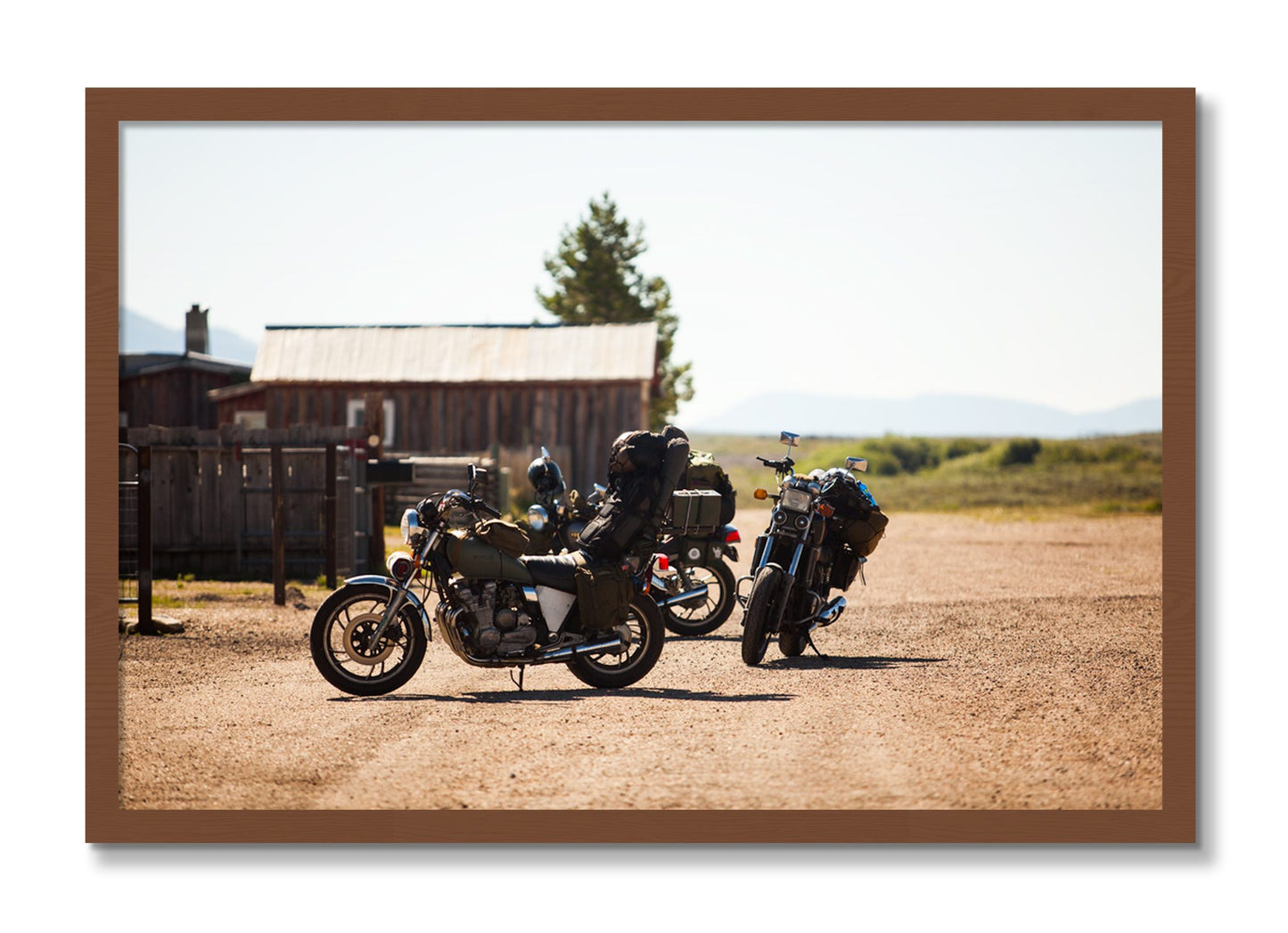 Framed photograph of Two Gallons by Dylan Ozanich, Walnut frame, Full Bleed
