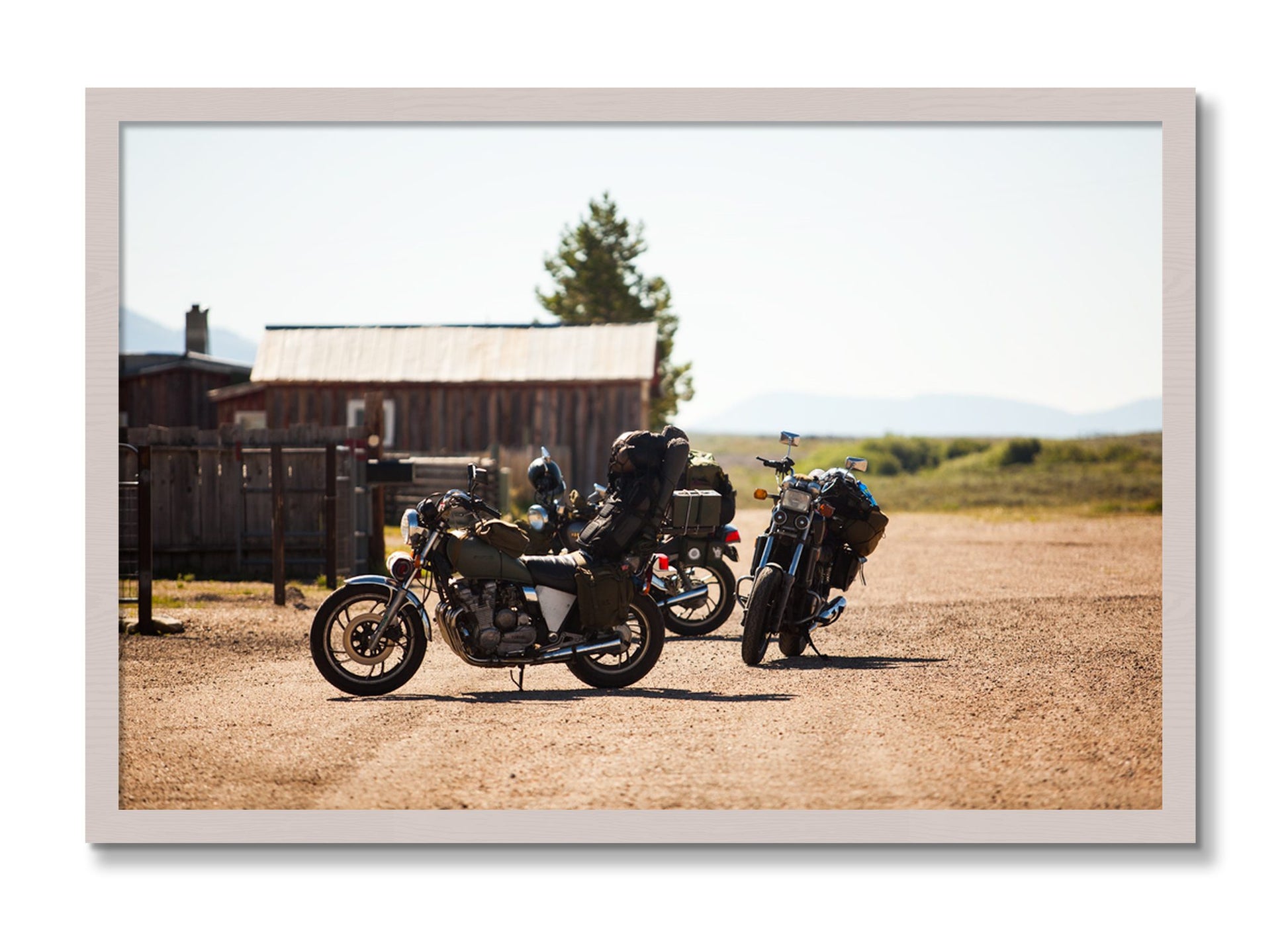 Framed photograph of Two Gallons by Dylan Ozanich, White Maple frame, Full Bleed