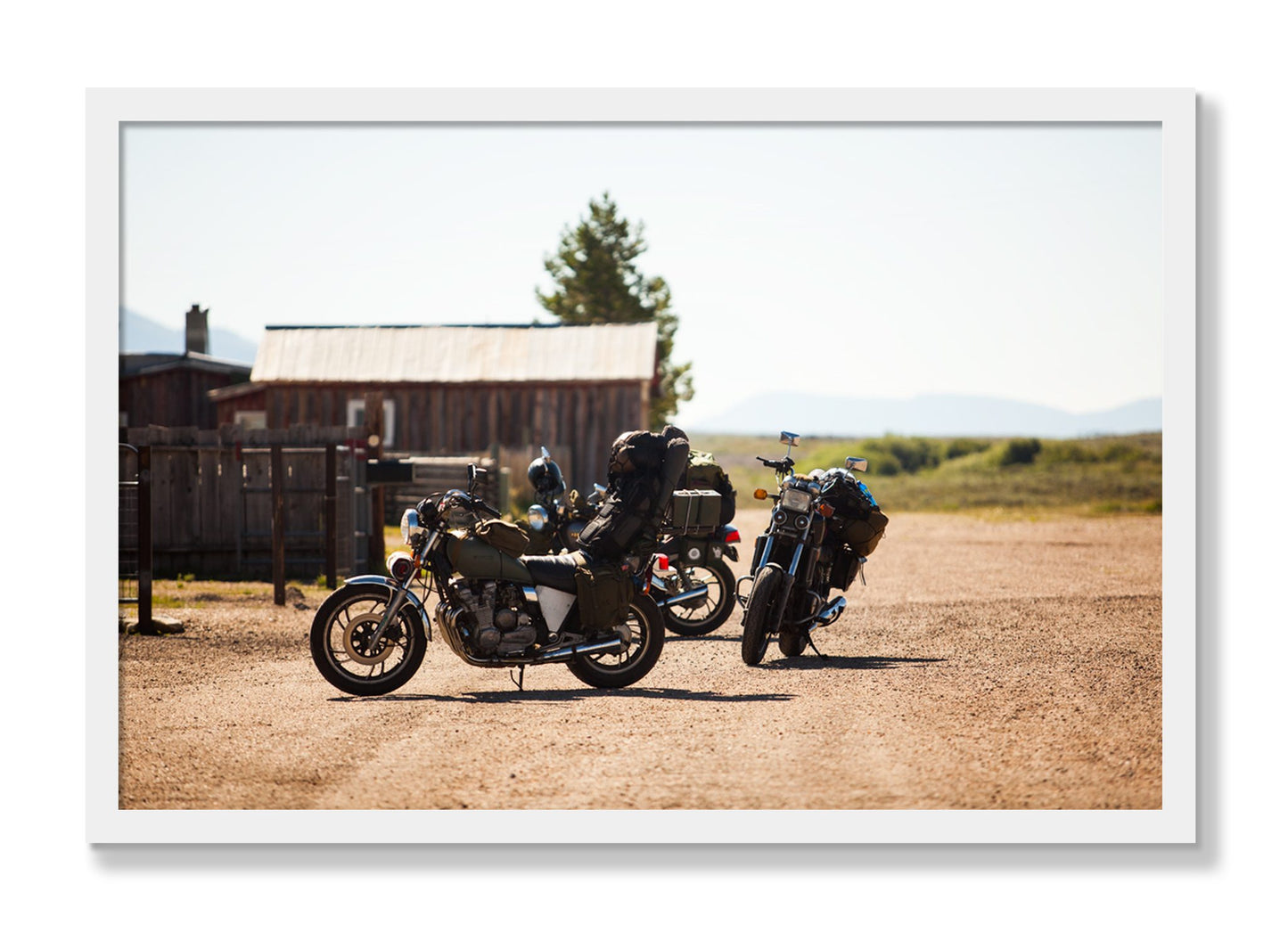 Framed photograph of Two Gallons by Dylan Ozanich, White frame, Full Bleed