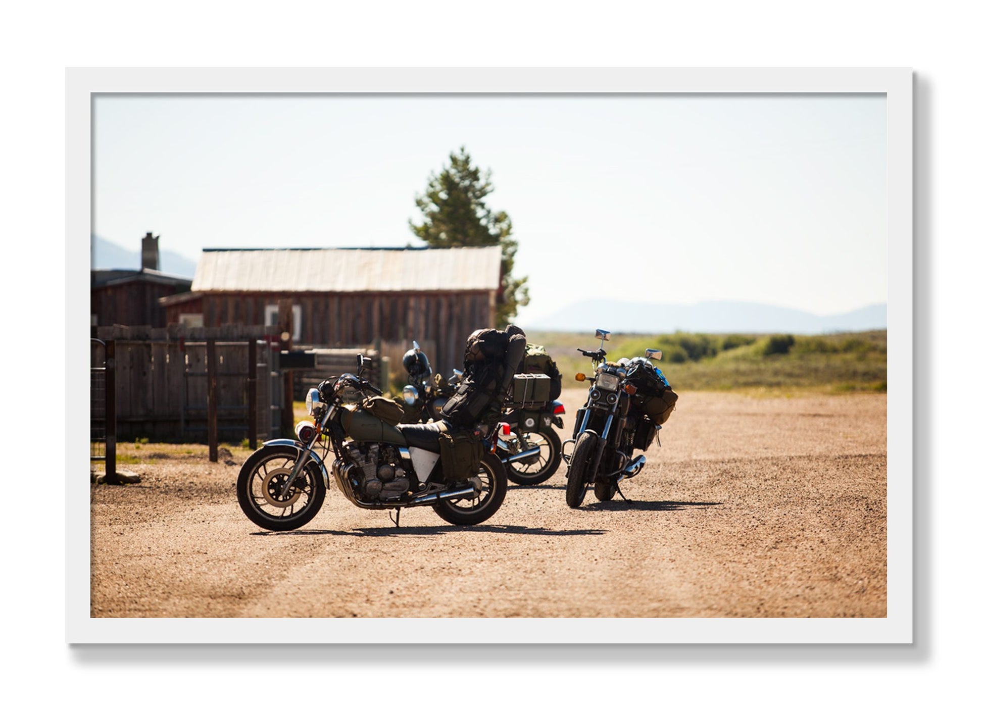 Framed photograph of Two Gallons by Dylan Ozanich, White frame, Full Bleed