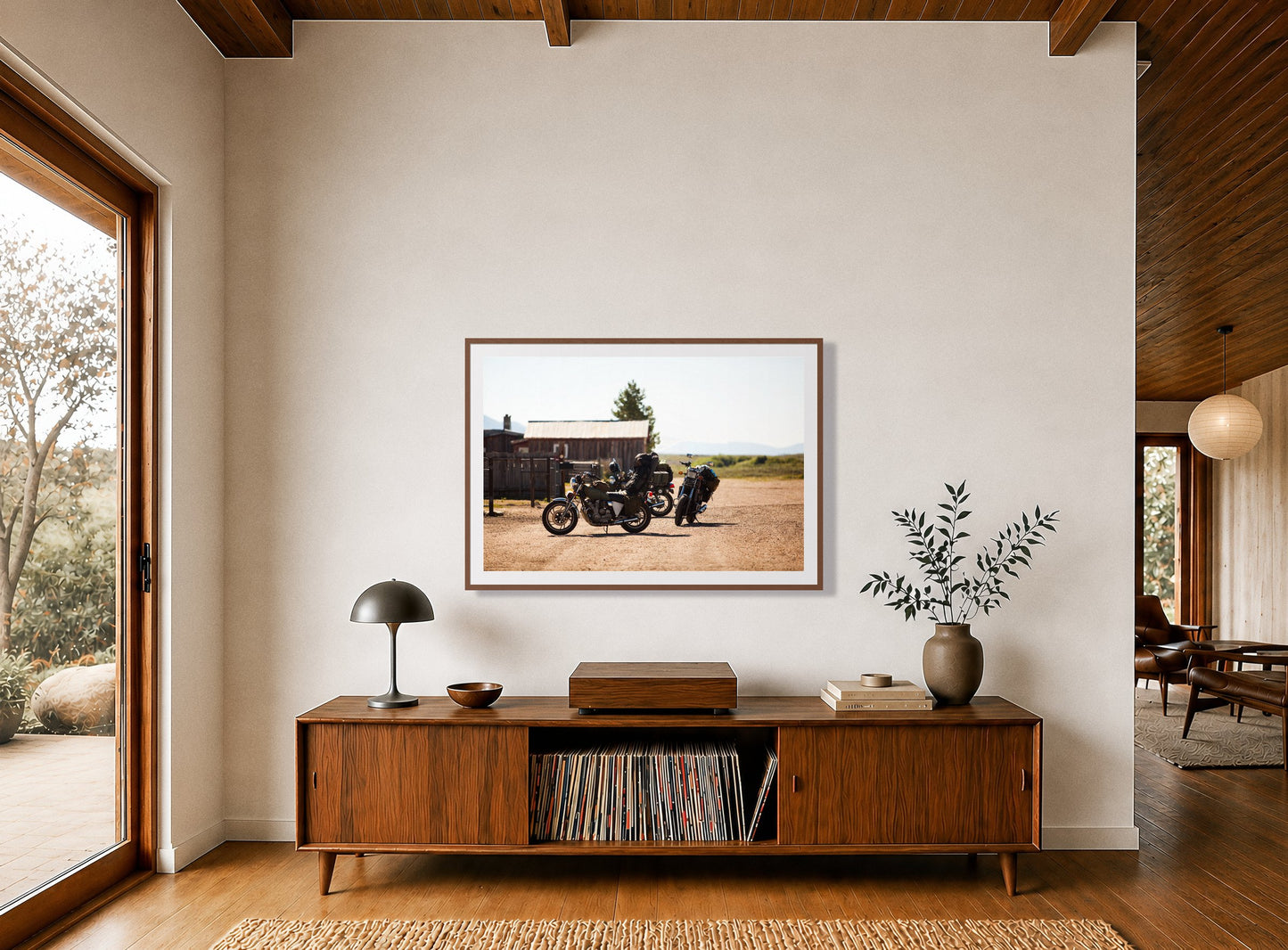 Framed photograph of Two Gallons by Dylan Ozanich displayed on a wall