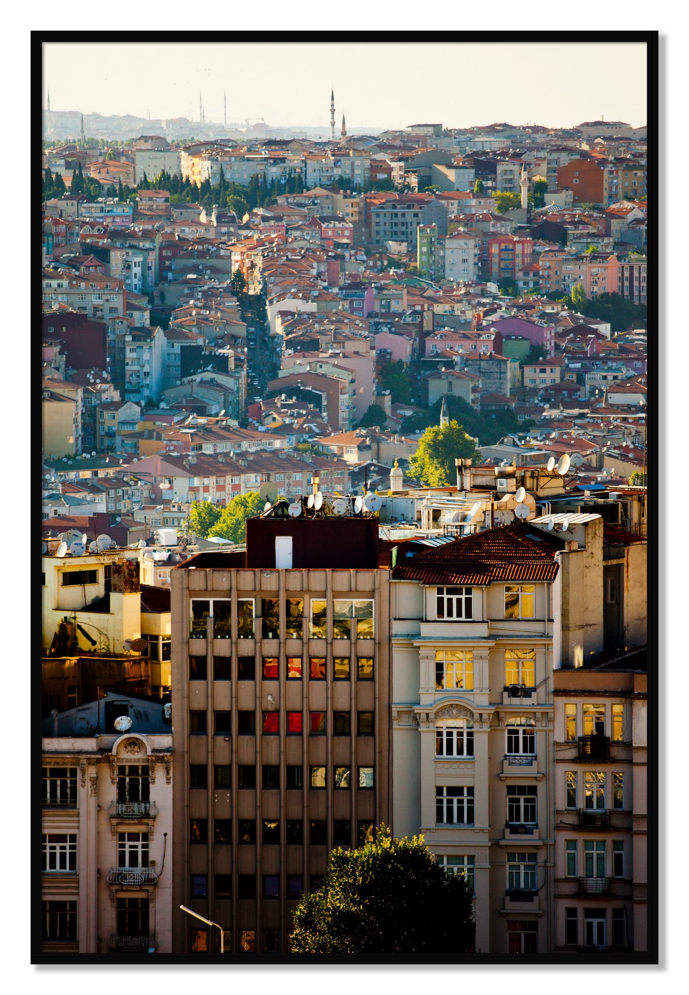 Framed photograph of Urban Color by Dylan Ozanich, Black frame, Full Bleed
