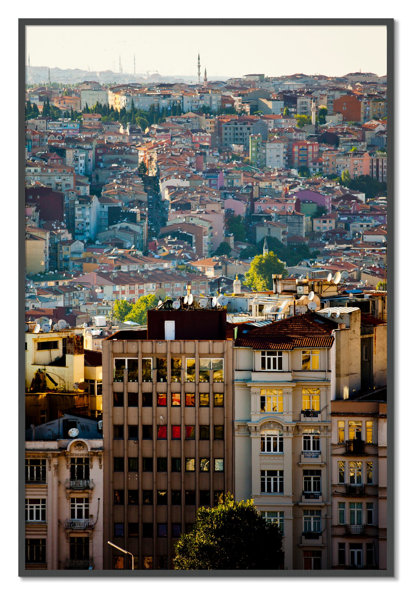 Framed photograph of Urban Color by Dylan Ozanich, Grey frame, Full Bleed