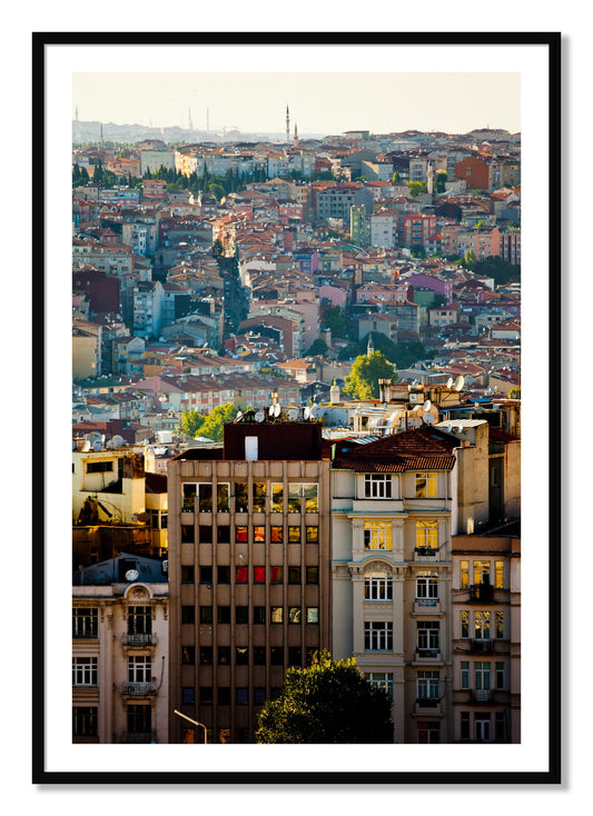 Framed photograph of Urban Color by Dylan Ozanich, Black frame, Borders