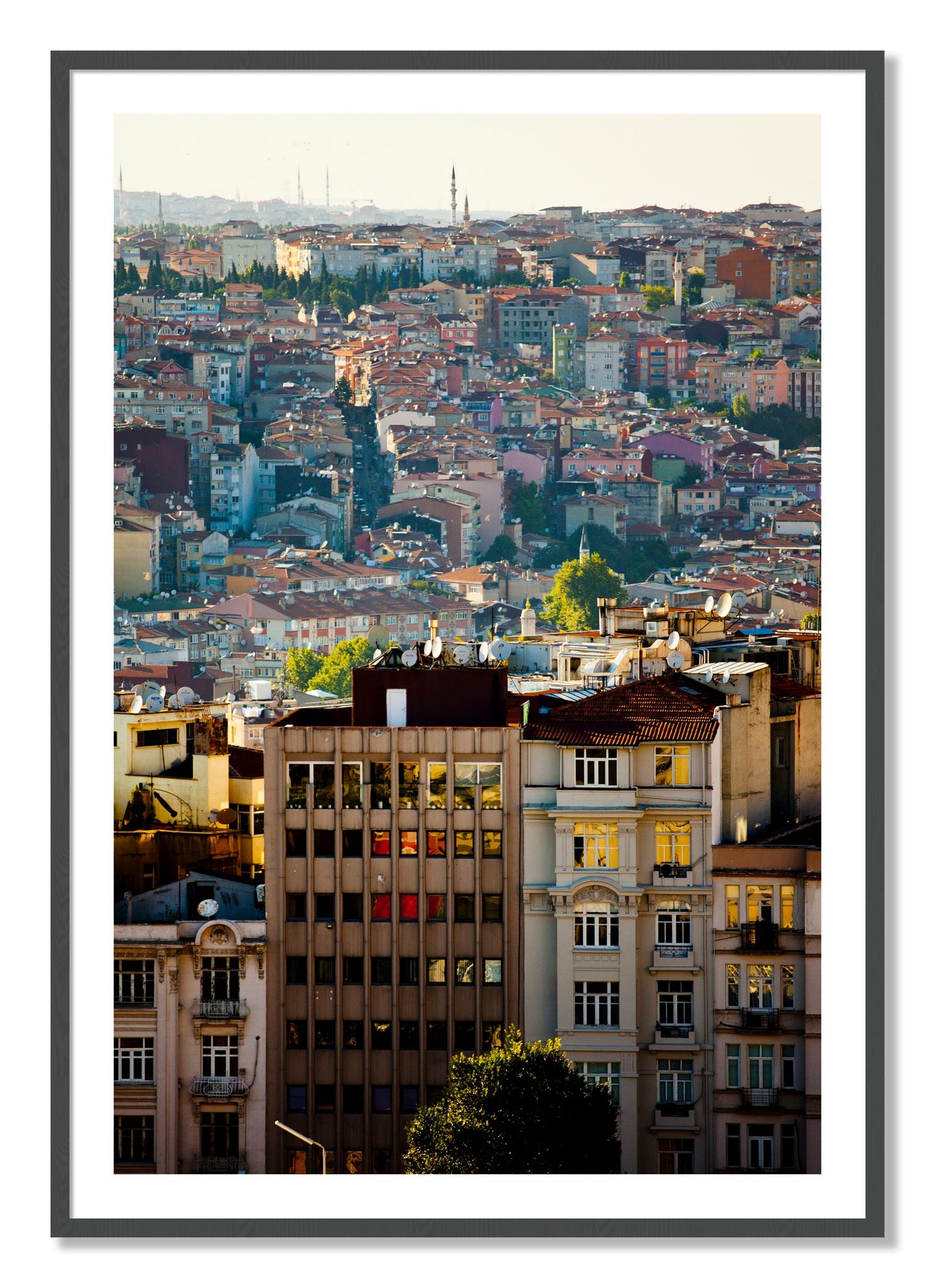 Framed photograph of Urban Color by Dylan Ozanich, Grey frame, Borders