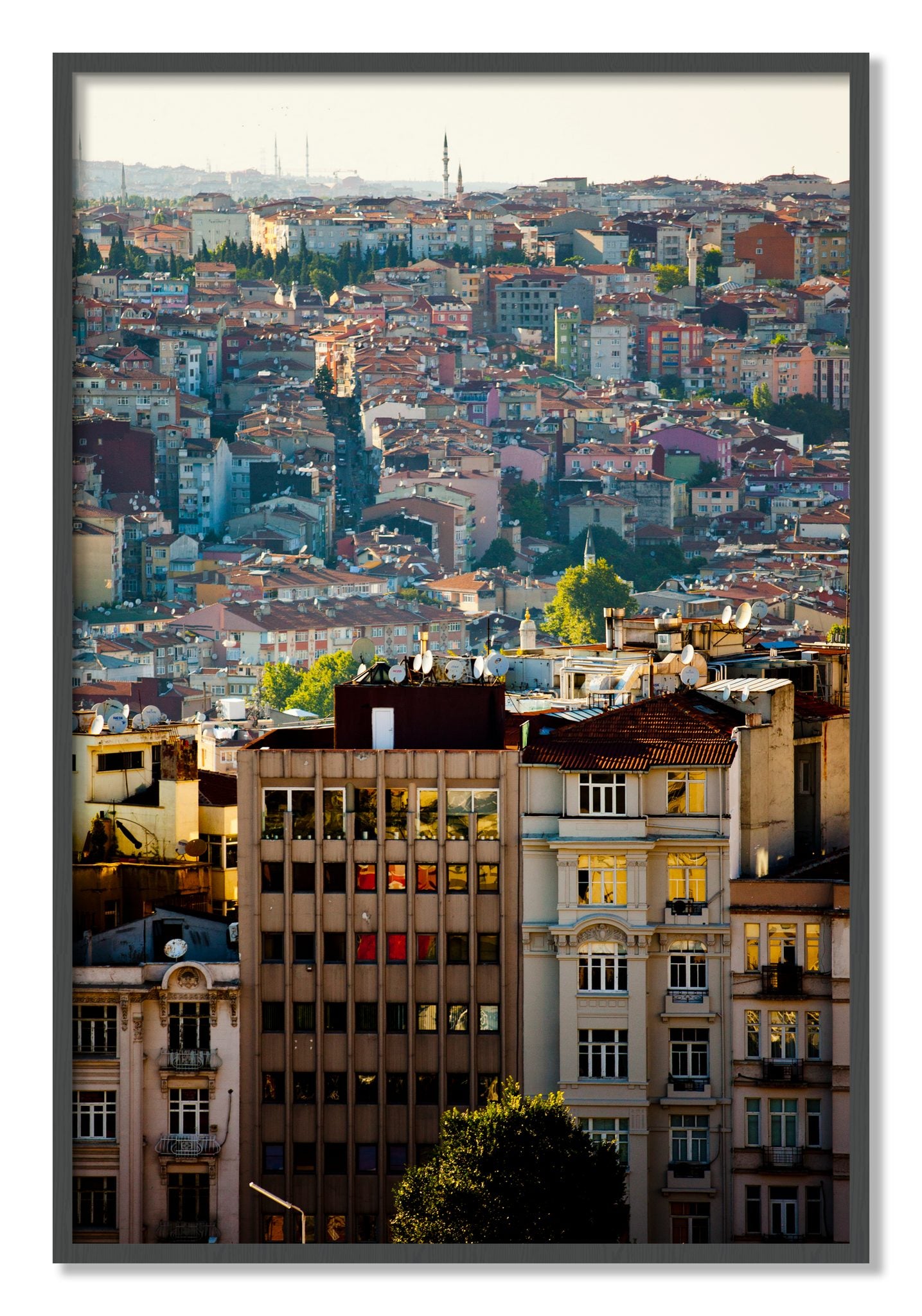 Framed photograph of Urban Color by Dylan Ozanich, Grey frame, Full Bleed
