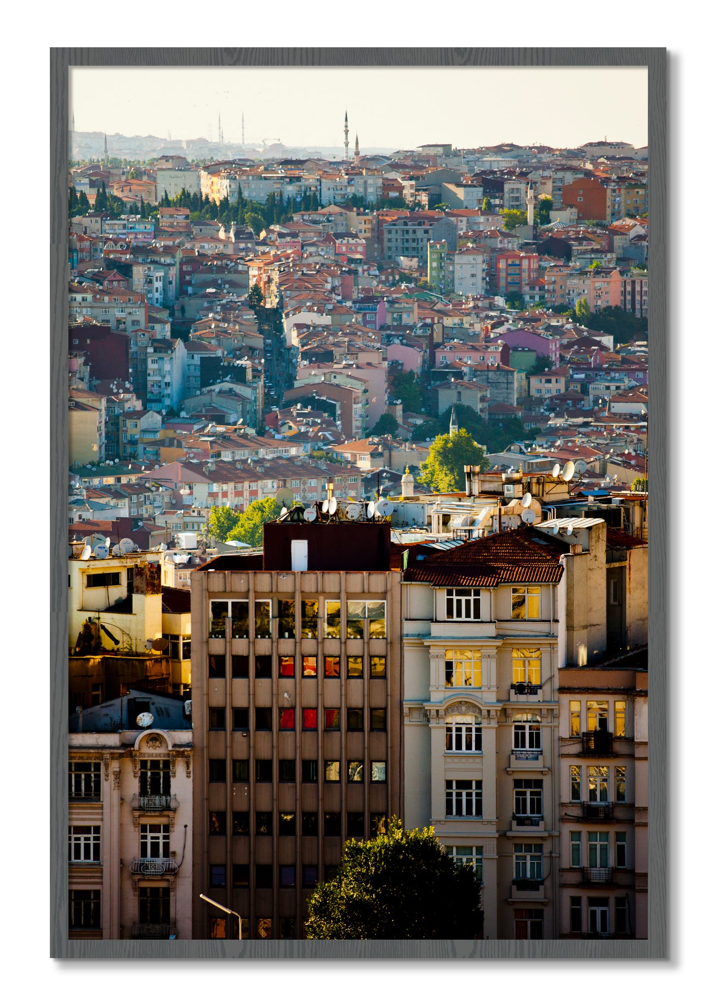 Framed photograph of Urban Color by Dylan Ozanich, Grey frame, Full Bleed