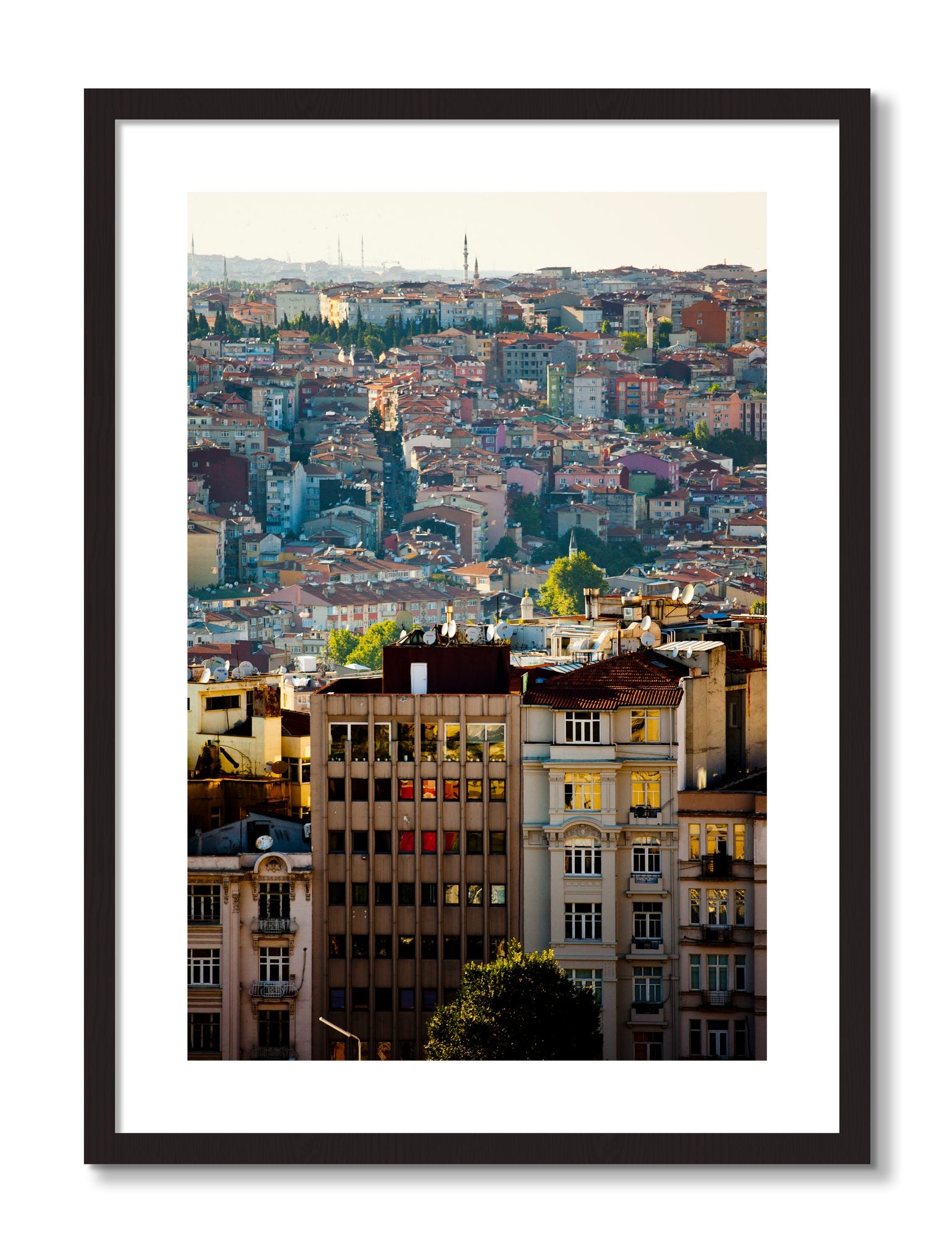 Framed photograph of Urban Color by Dylan Ozanich, Black frame, Borders