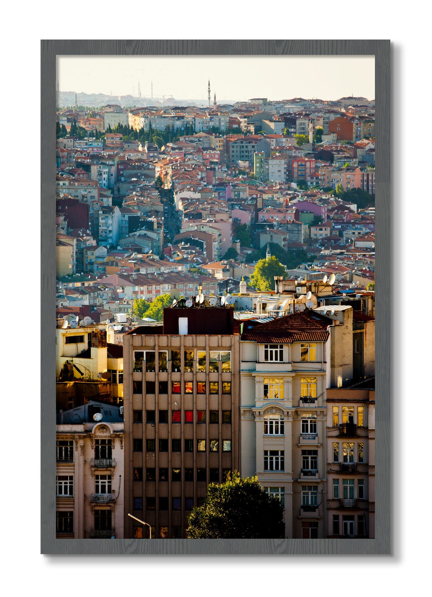 Framed photograph of Urban Color by Dylan Ozanich, Grey frame, Full Bleed