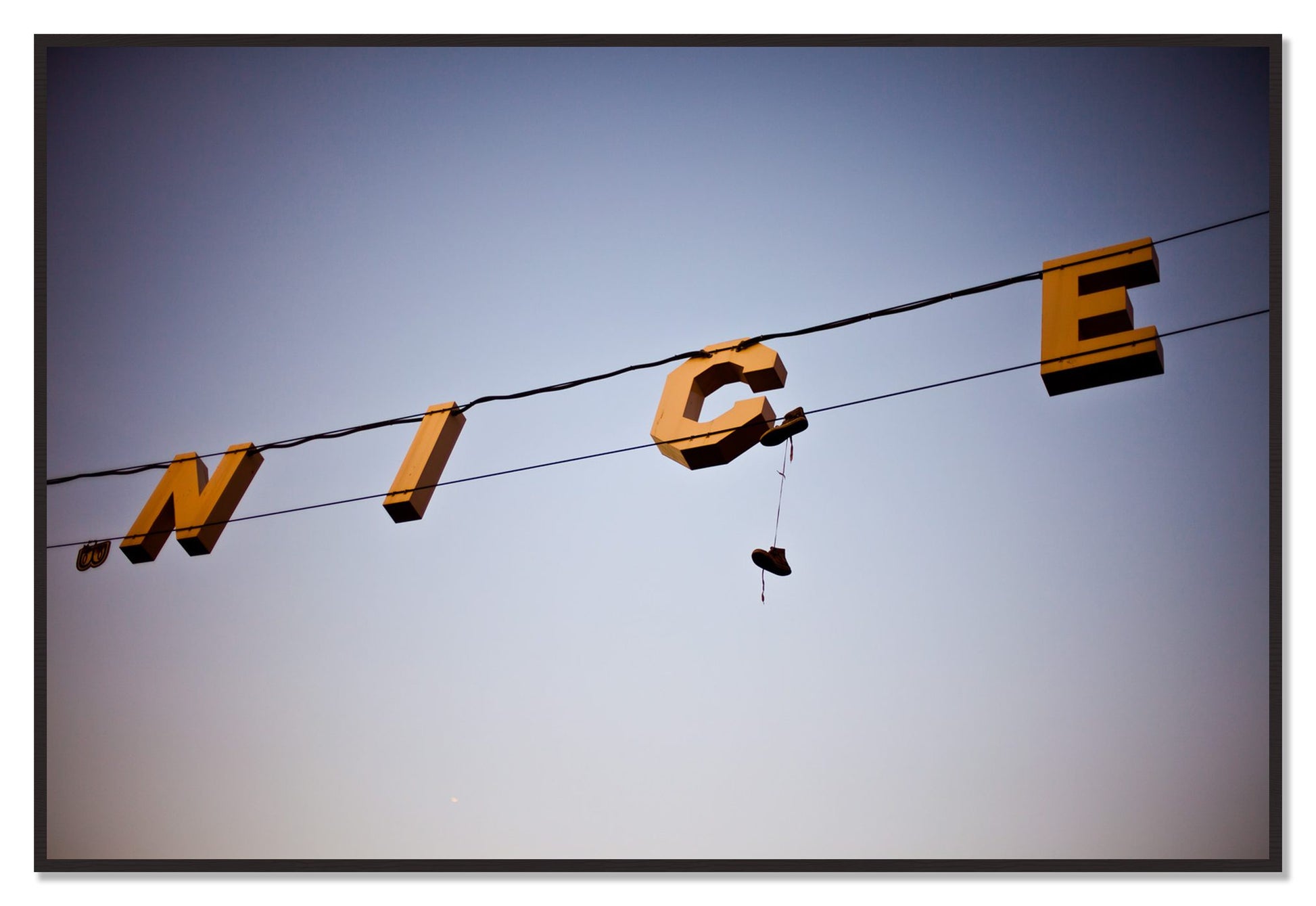 Venice by Dylan Ozanich, 48×72 Full Bleed Print in a Black Walnut frame