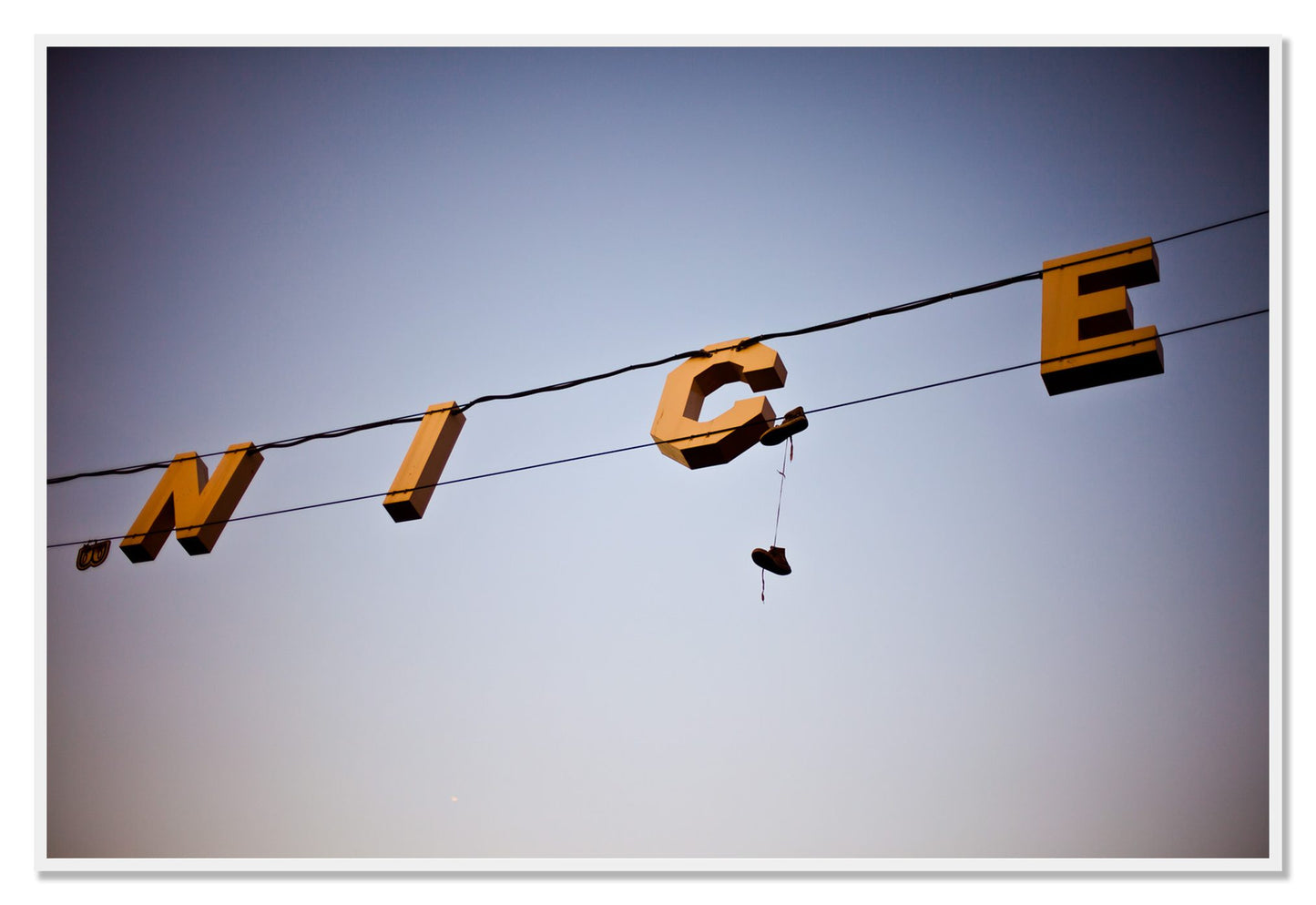 Venice by Dylan Ozanich, 48×72 Full Bleed Print in a White frame