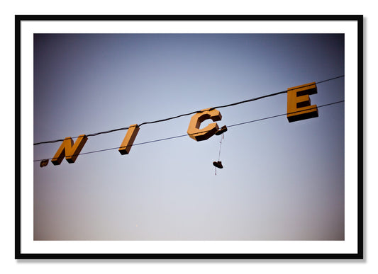 Framed photograph of Venice by Dylan Ozanich, Black frame, Borders