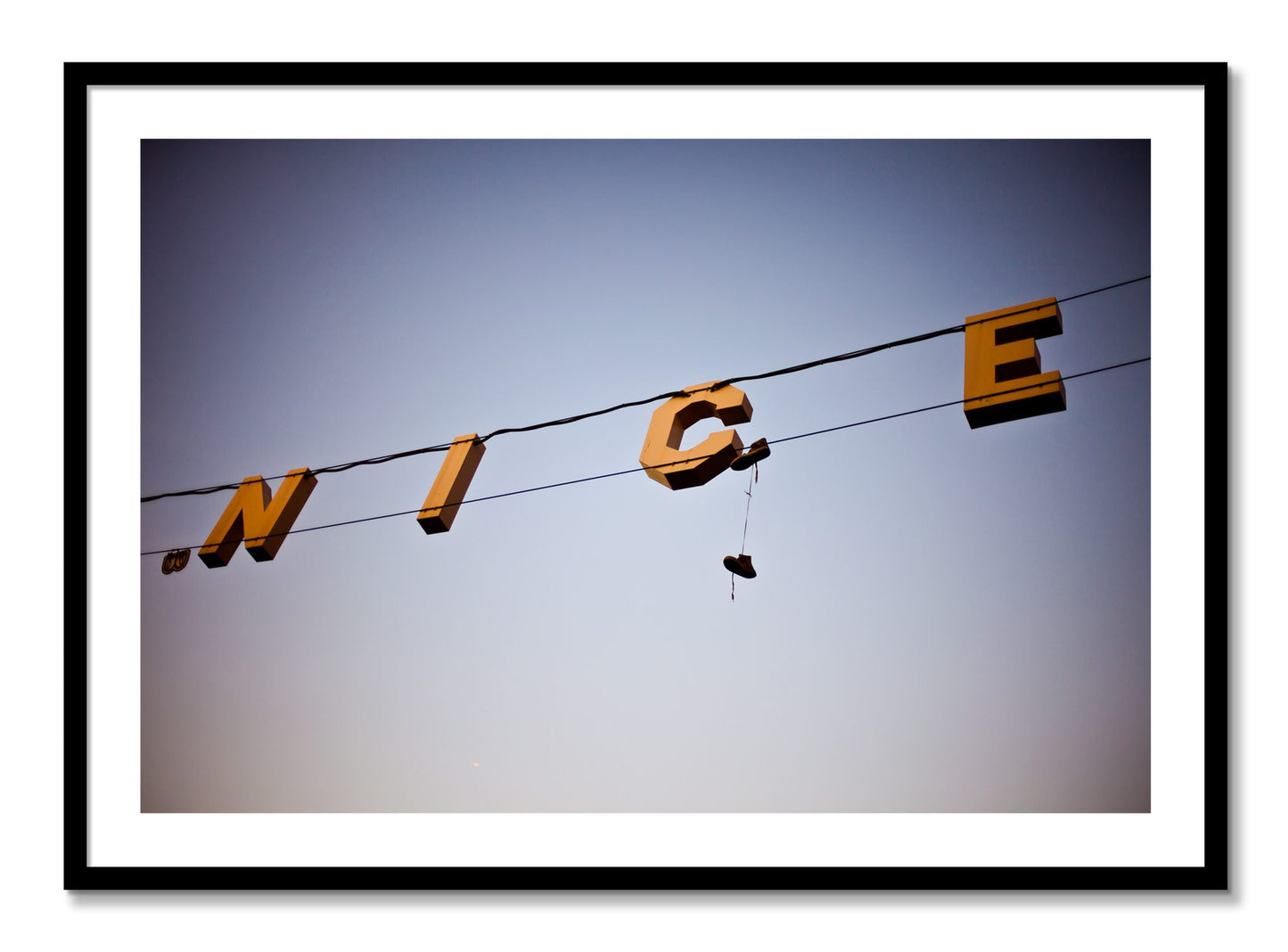 Framed photograph of Venice by Dylan Ozanich, Black frame, Borders