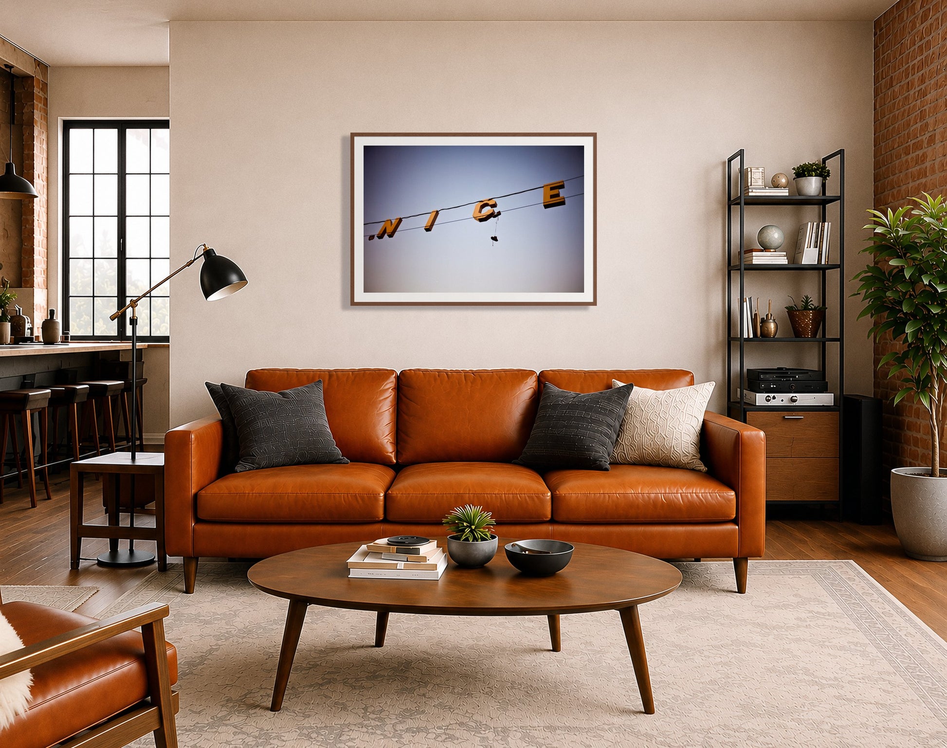 Framed photograph of Venice by Dylan Ozanich displayed on a wall