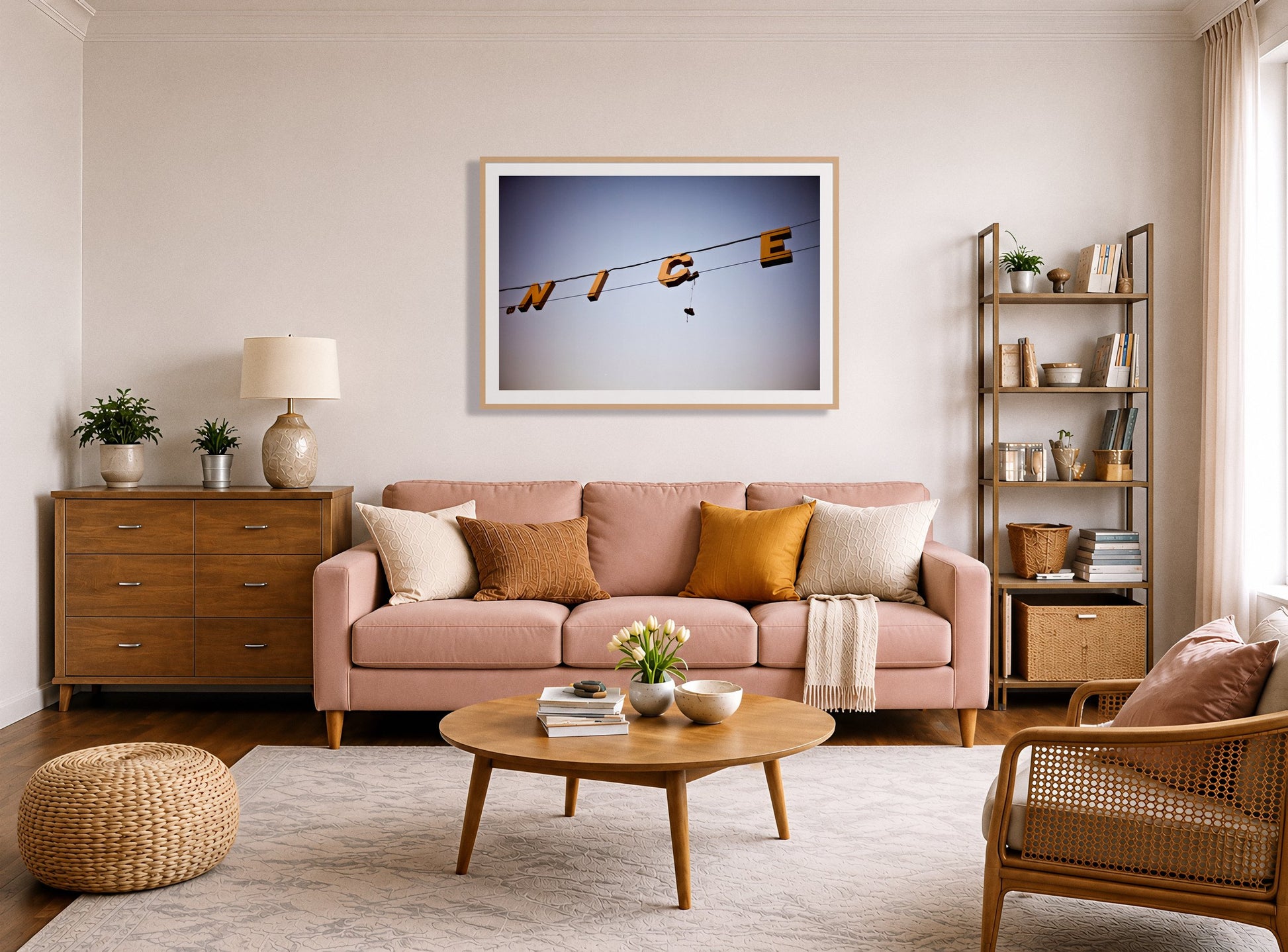 Framed photograph of Venice by Dylan Ozanich displayed on a wall