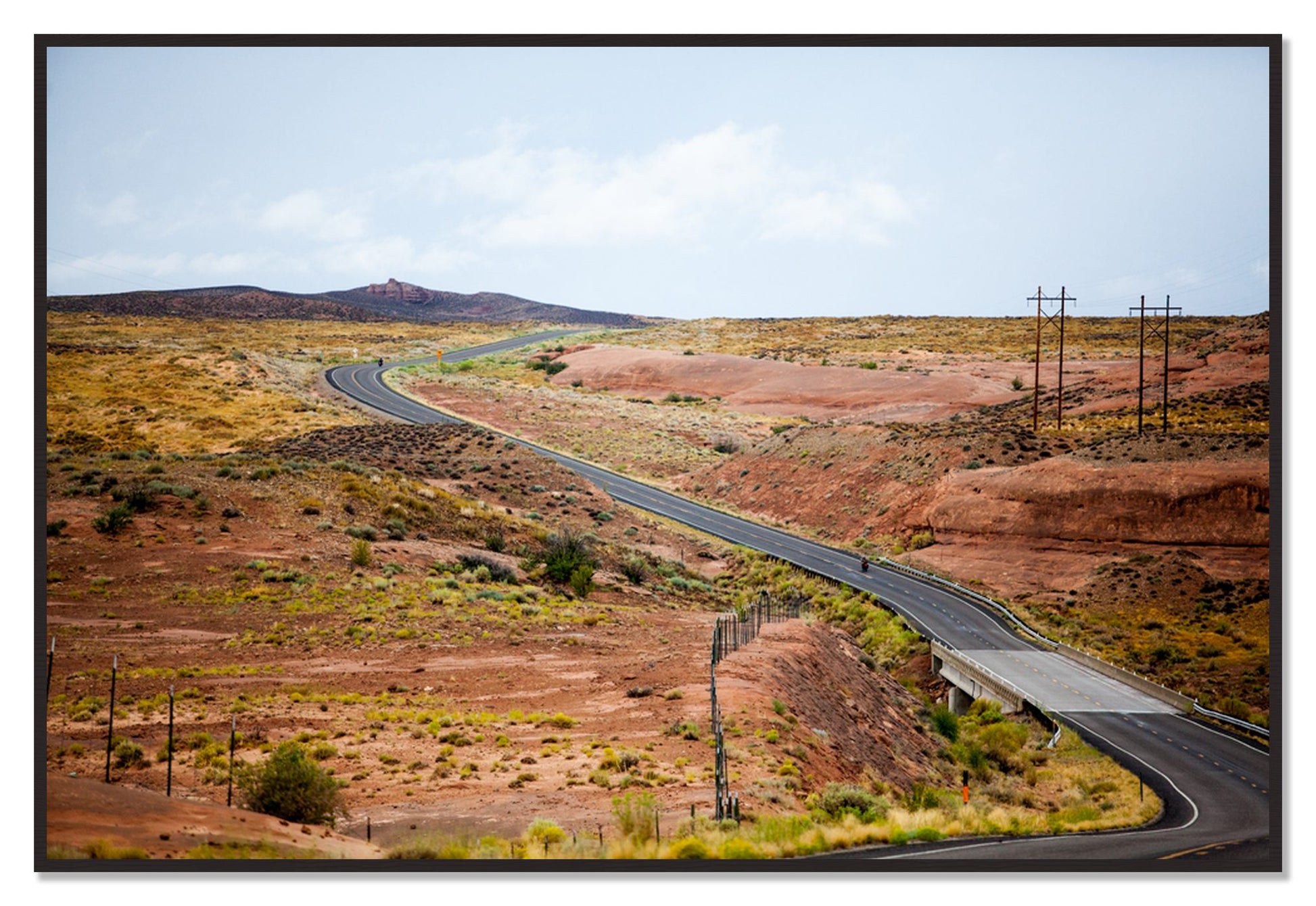 We Rode by Dylan Ozanich, 48×72 Full Bleed Print in a Black Walnut frame
