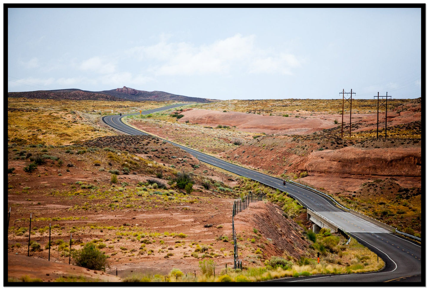 We Rode by Dylan Ozanich, 48×72 Full Bleed Print in a Black frame