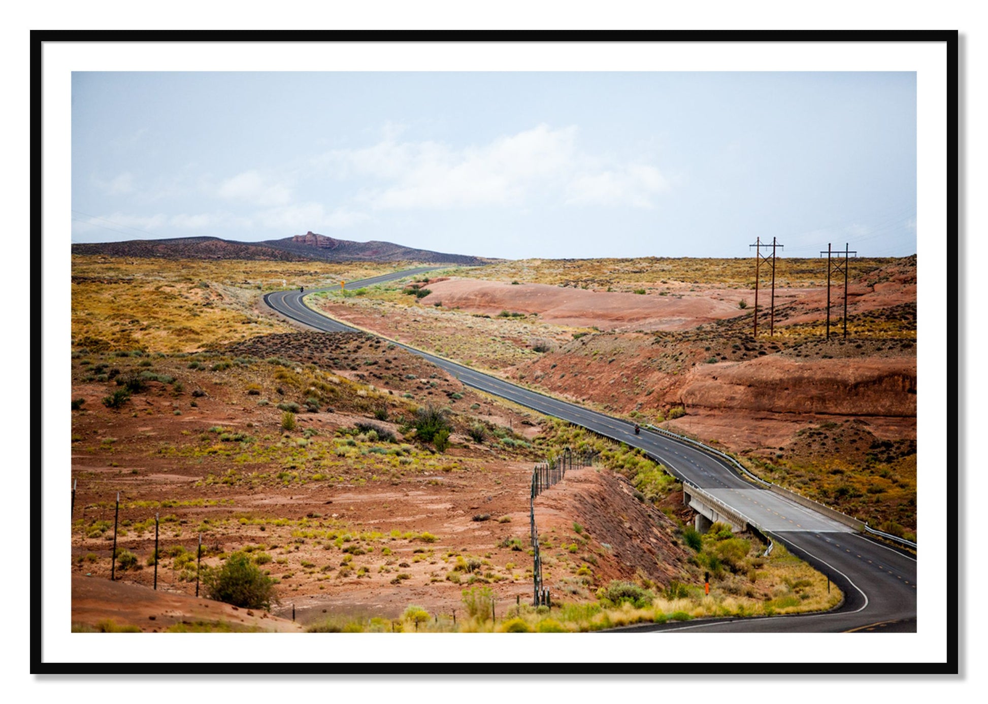 Framed photograph of We Rode by Dylan Ozanich, Black frame, Borders