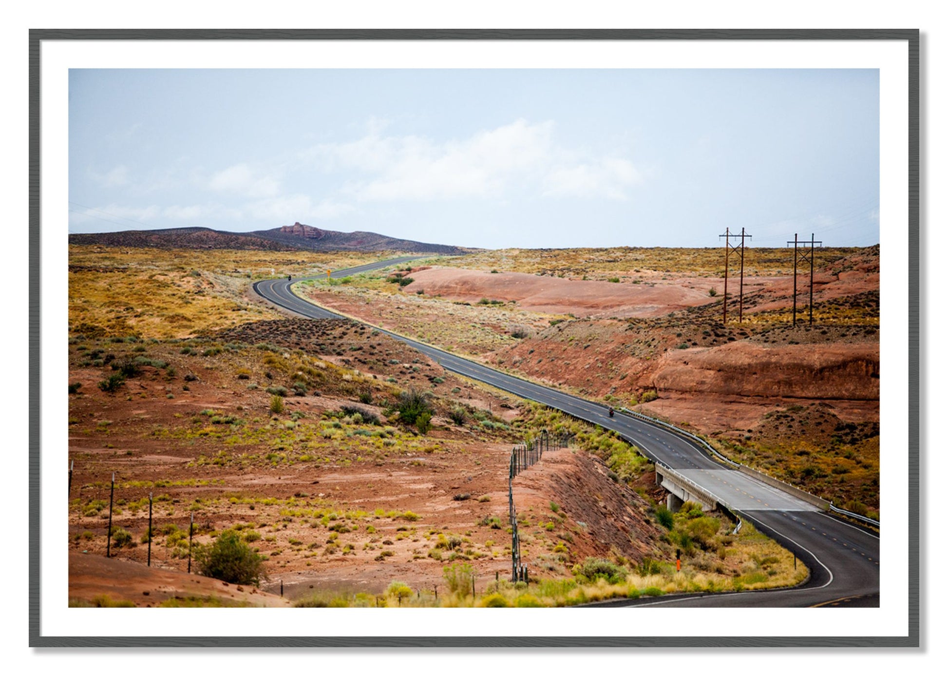 Framed photograph of We Rode by Dylan Ozanich, Grey frame, Borders