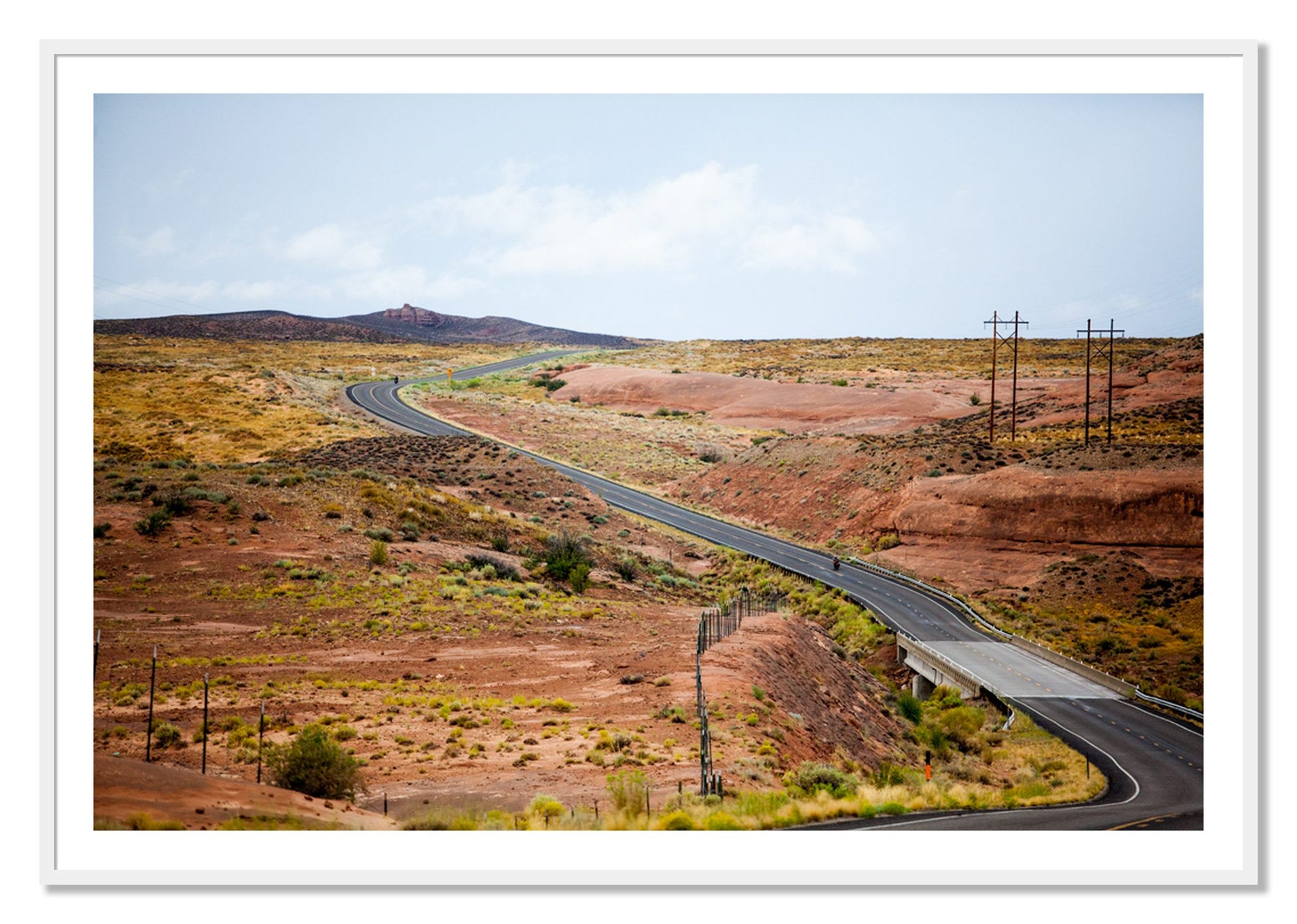 Framed photograph of We Rode by Dylan Ozanich, White frame, Borders