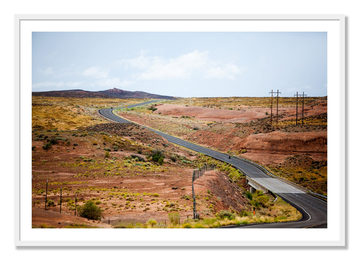 Framed photograph of We Rode by Dylan Ozanich, White frame, Borders