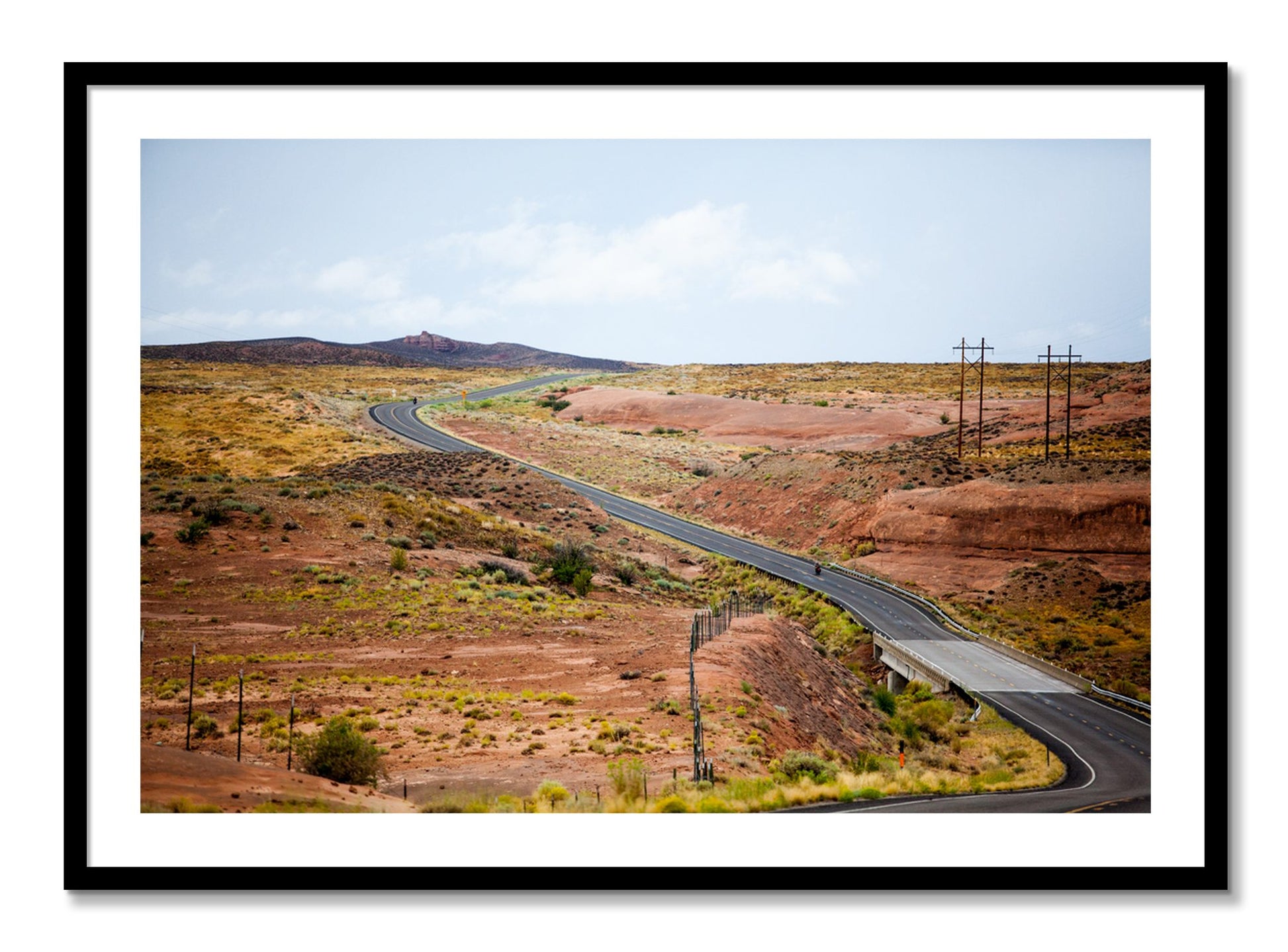 Framed photograph of We Rode by Dylan Ozanich, Black frame, Borders