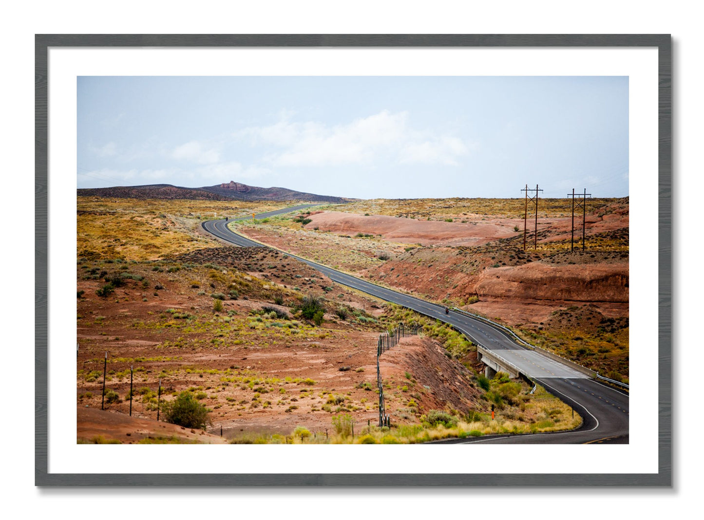 Framed photograph of We Rode by Dylan Ozanich, Grey frame, Borders