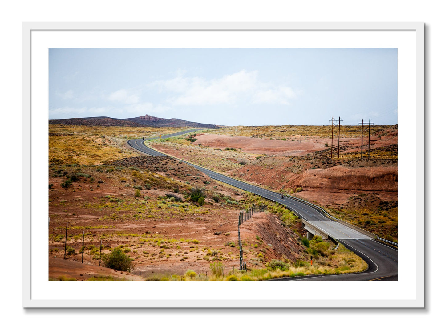 Framed photograph of We Rode by Dylan Ozanich, White frame, Borders