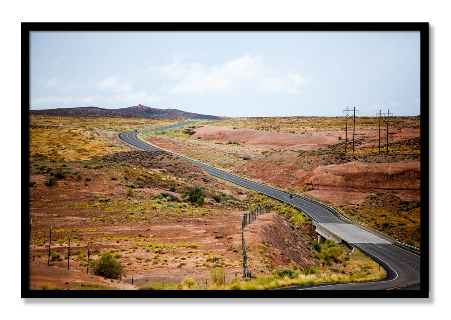 Framed photograph of We Rode by Dylan Ozanich, Black frame, Full Bleed