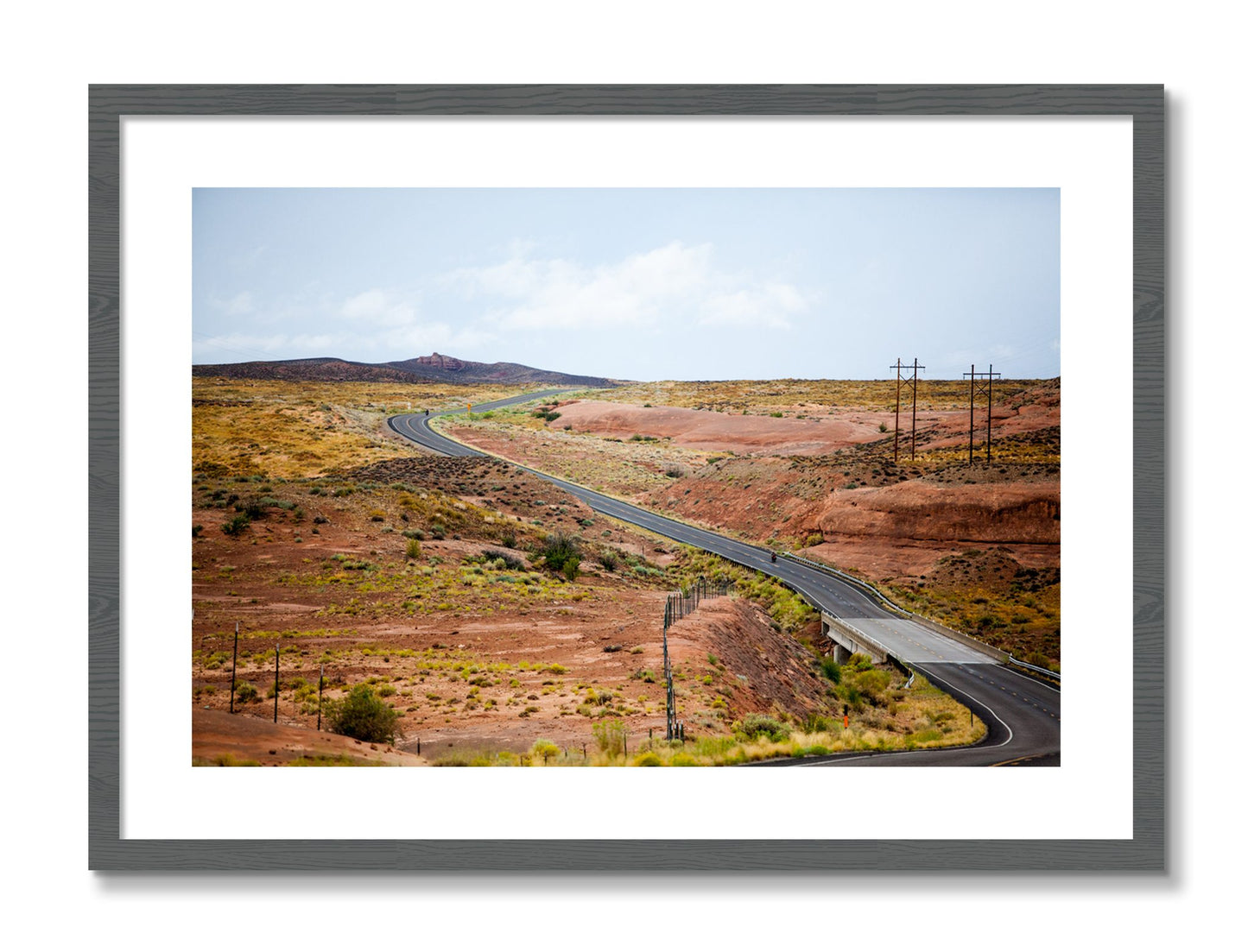 Framed photograph of We Rode by Dylan Ozanich, Grey frame, Borders
