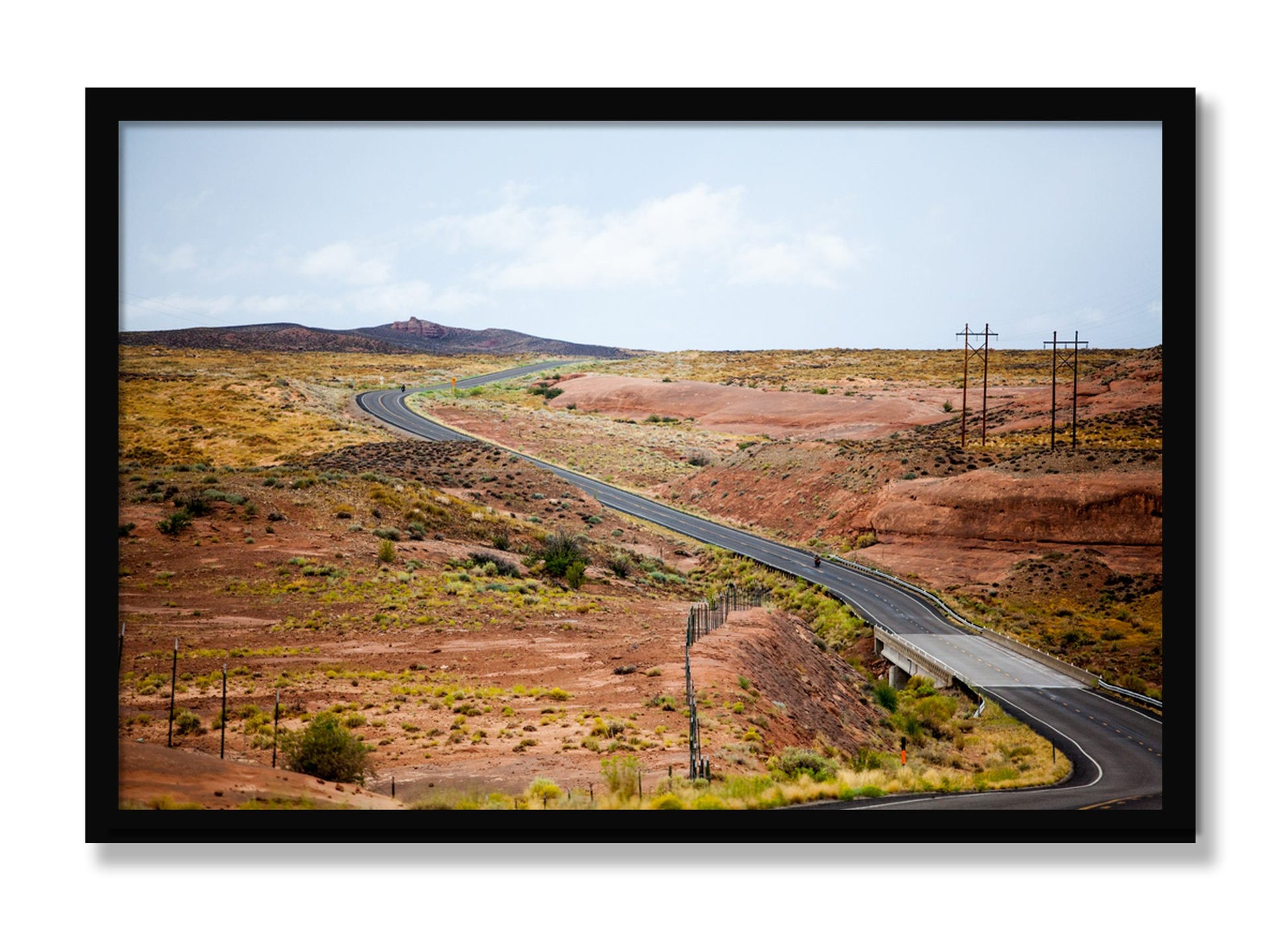 Framed photograph of We Rode by Dylan Ozanich, Black frame, Full Bleed