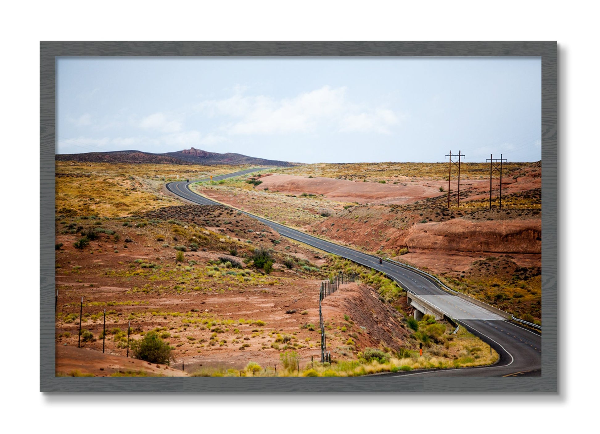 Framed photograph of We Rode by Dylan Ozanich, Grey frame, Full Bleed