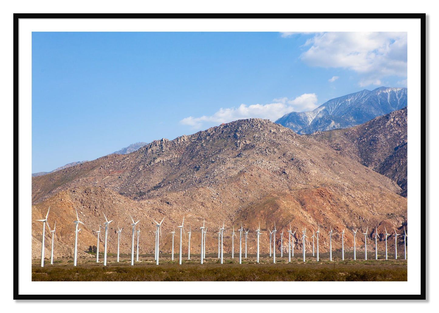 Framed photograph of Wind by Dylan Ozanich, Black frame, Borders